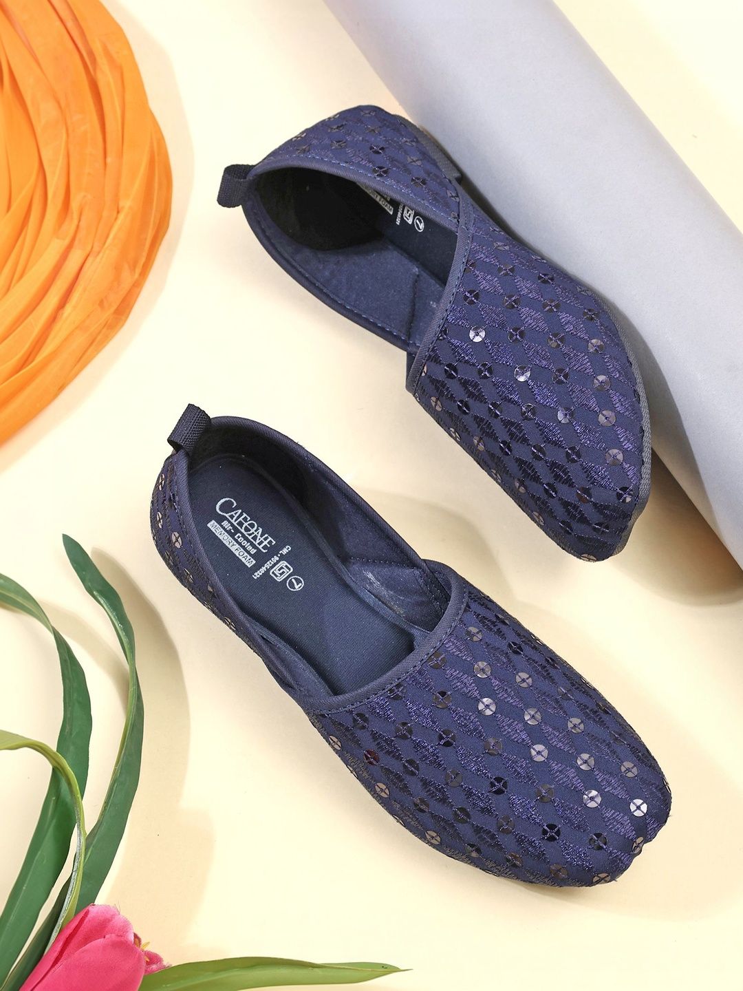 CAFONE Footwear Women Embroidered Mojaris-picture-44