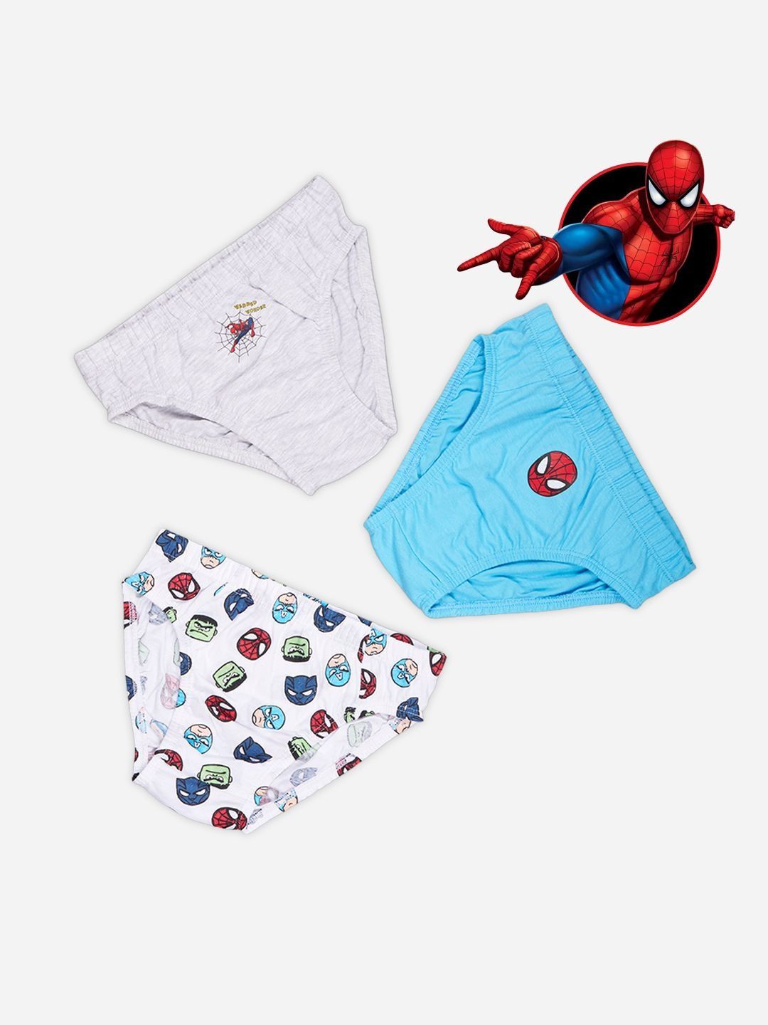 Pantaloons Junior Boys Pack of 3 Printed Assorted Cotton Core M-picture-36