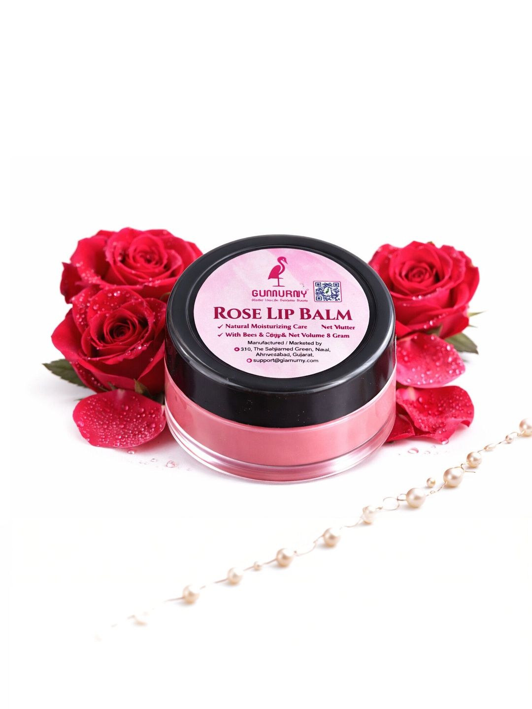 Glamurny Herbal Rose Lip Balm - 8 g-image-38