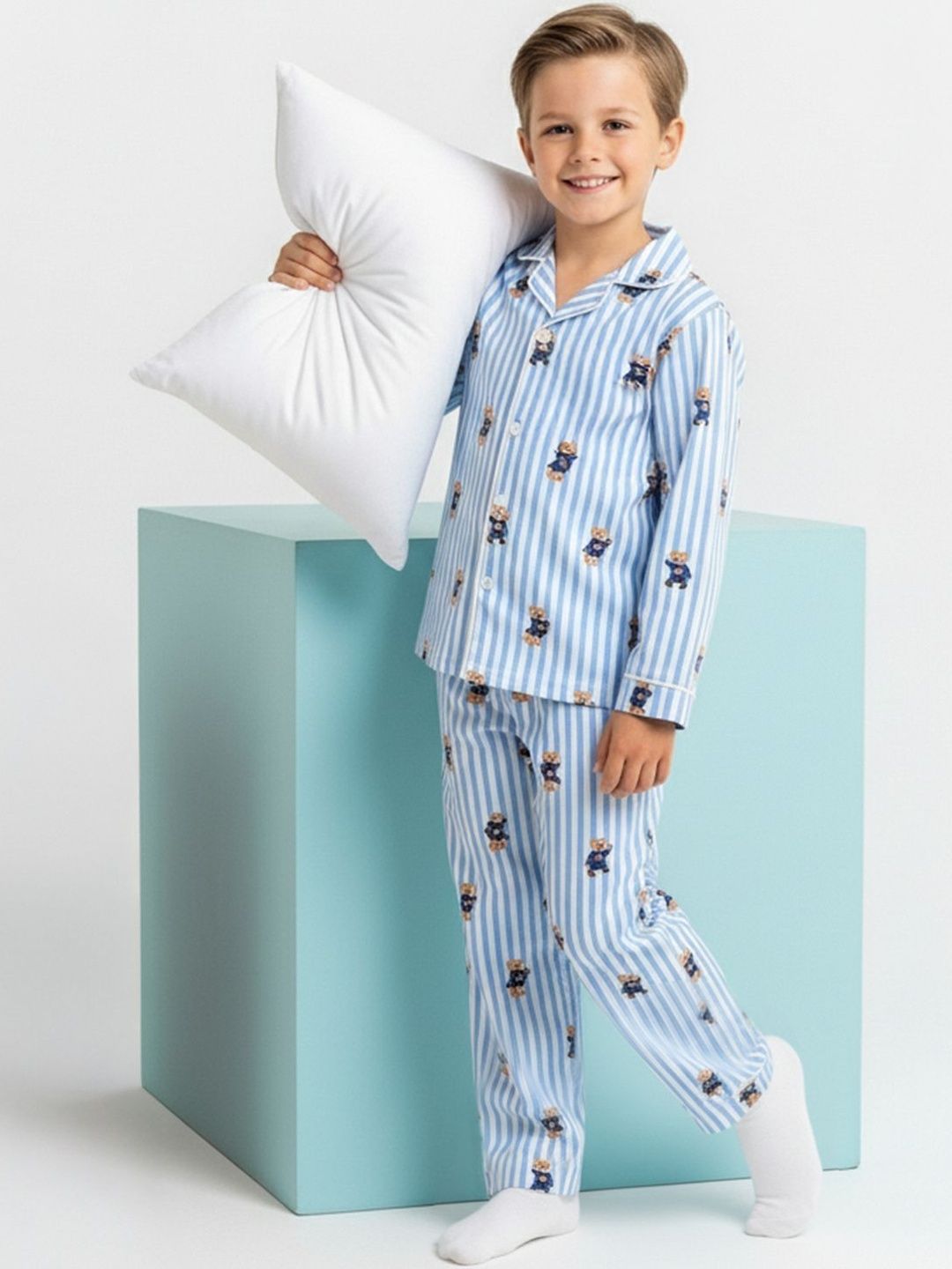Trendyol Unisex Kids Printed Maxi Nightdress-picture-26