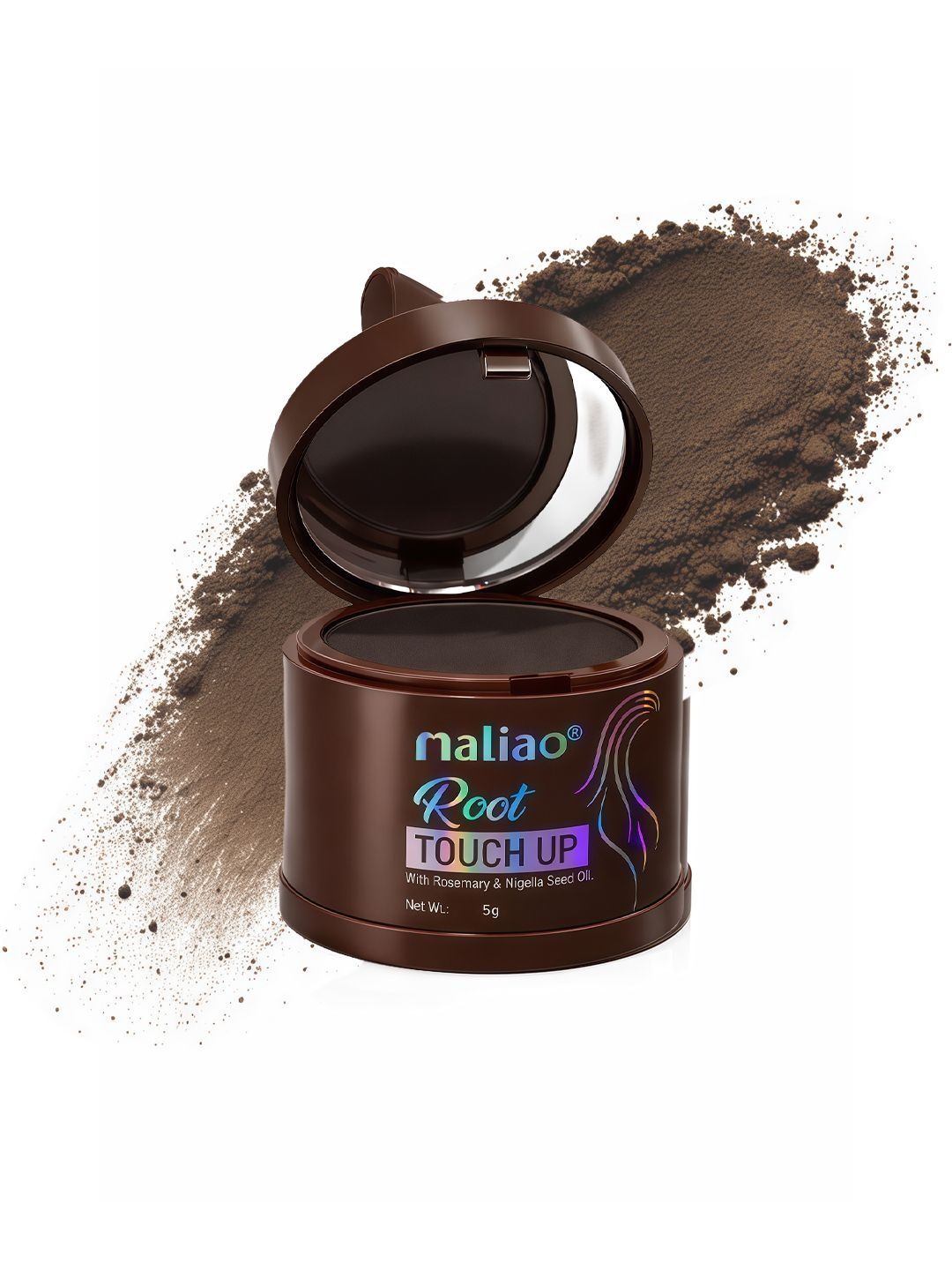 Maliao Root Touch Up With Rosemary & Nigella Seed Oil - 5 g - Darkest Brown-image-19