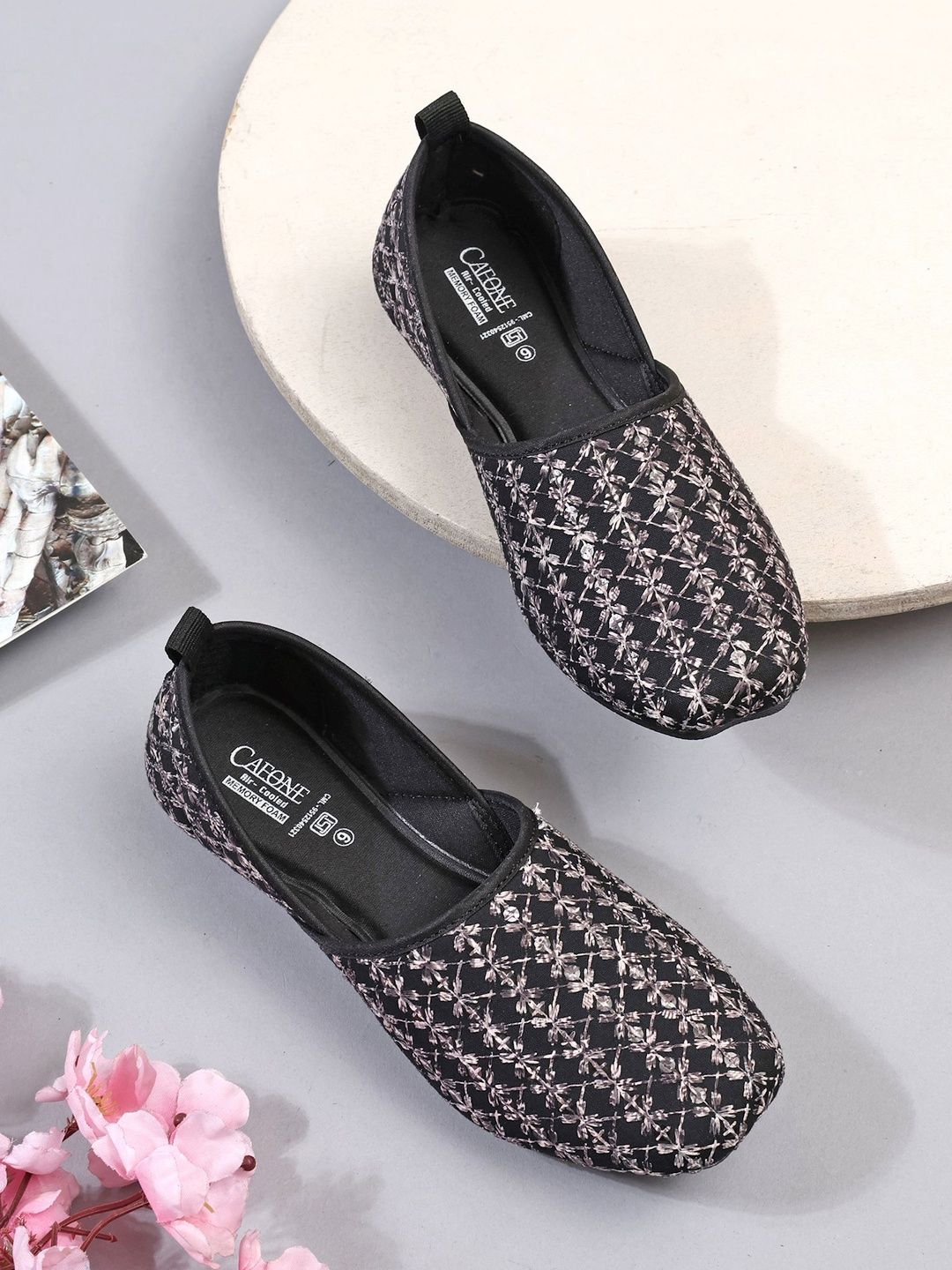 CAFONE Footwear Women Embroidered Mojaris-picture-54