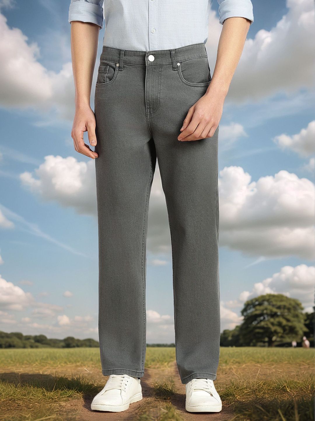Thomas Scott Men Smart Straight Fit Mid-Rise Stretchable Jeans-picture-41
