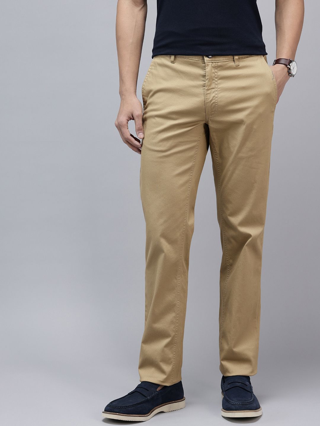 Van Heusen Men Slim Fit Chinos Trousers-picture-31