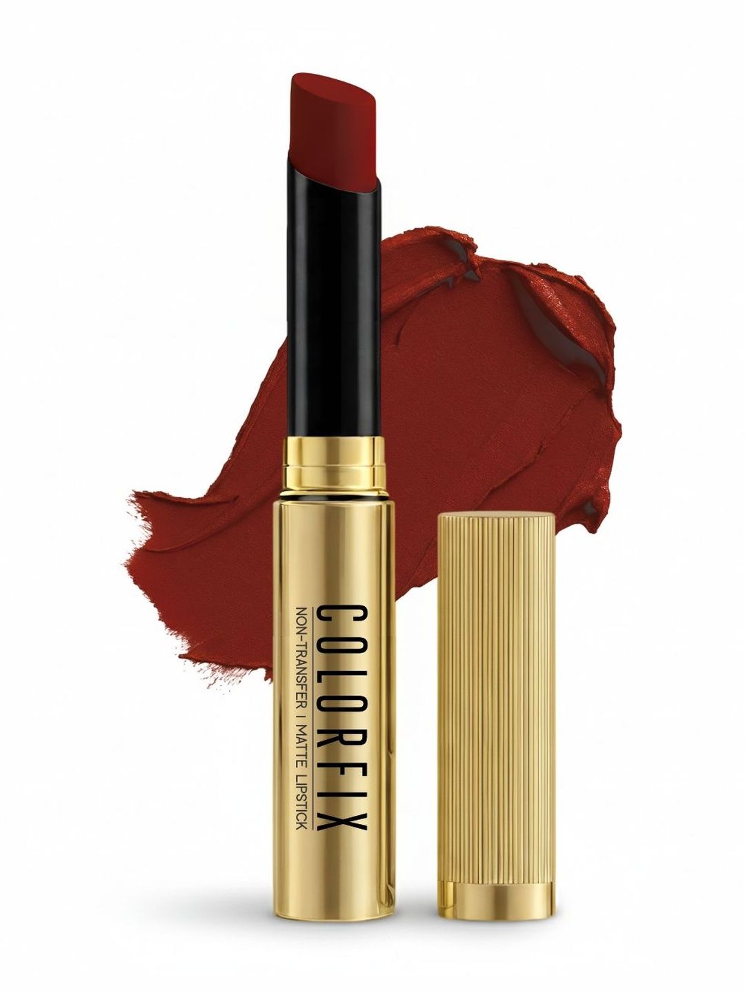 GlamFam Colorflx Non Transfer Matte Lipstick- CF15- Hazel Brown-image-44