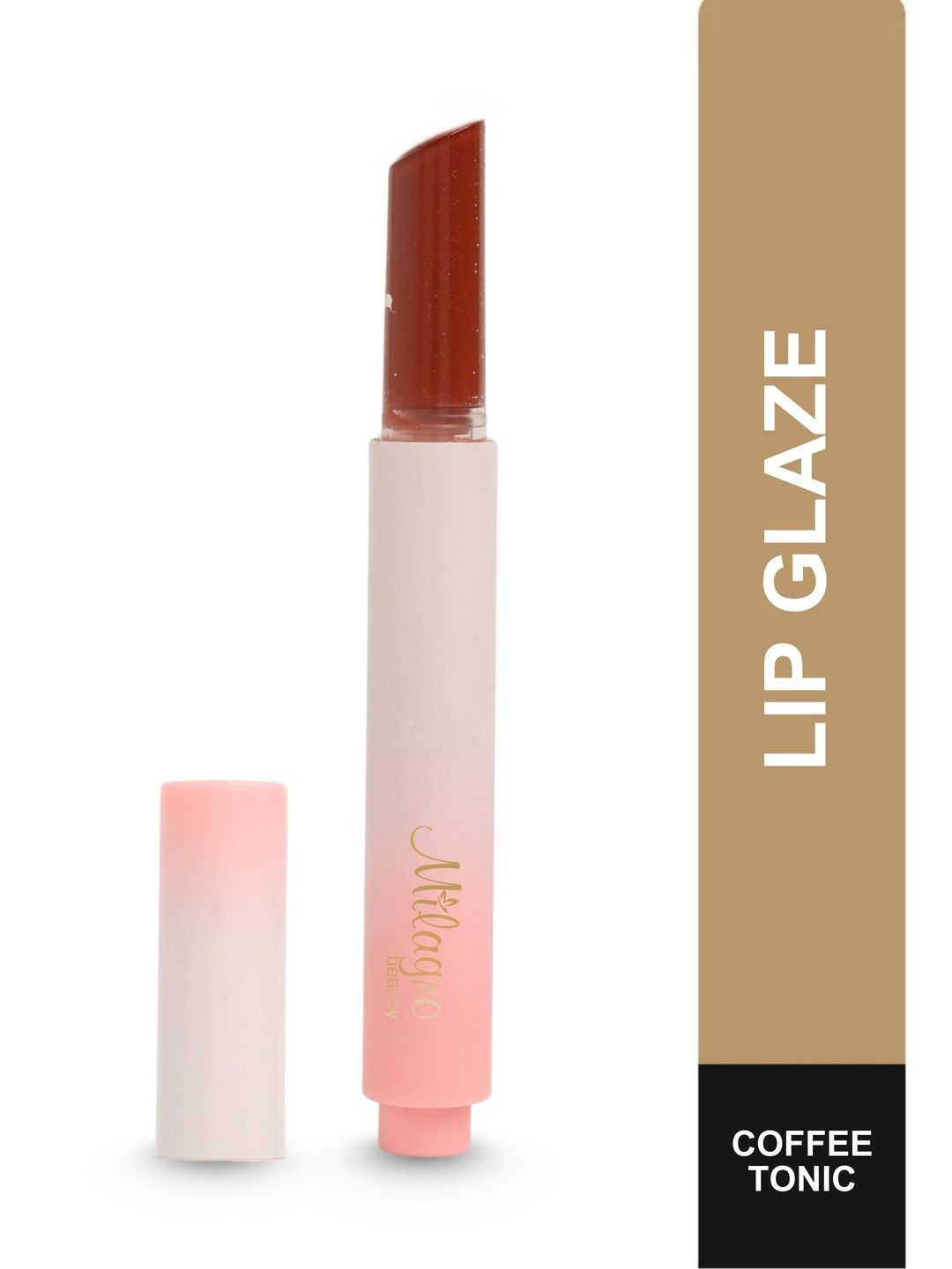 Milagro beauty Lip Glaze High Shine Gloss Balm With Shea Butter - 2.5 g - Coffee Tonic-picture-50