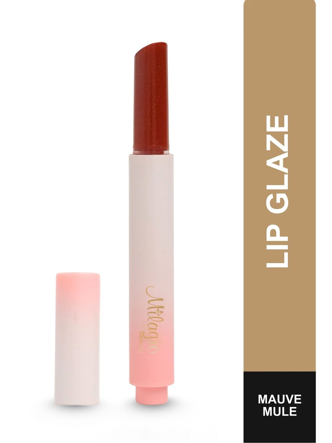 Milagro beauty Lip Glaze High Shine Gloss Balm With Shea Butter - 2.5 g - Mauve Mule-picture-1