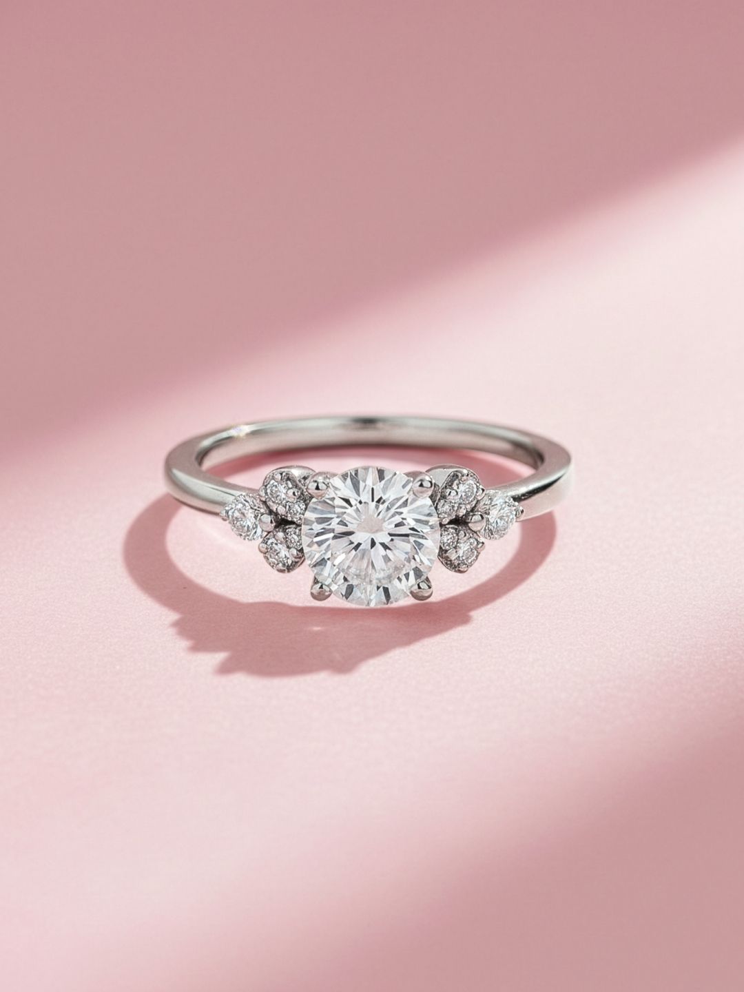 MAEJOY Solitaire round cut Lab grown diamond 92.5 Sterling Silver 18KT Rhodium plated ring-picture-15