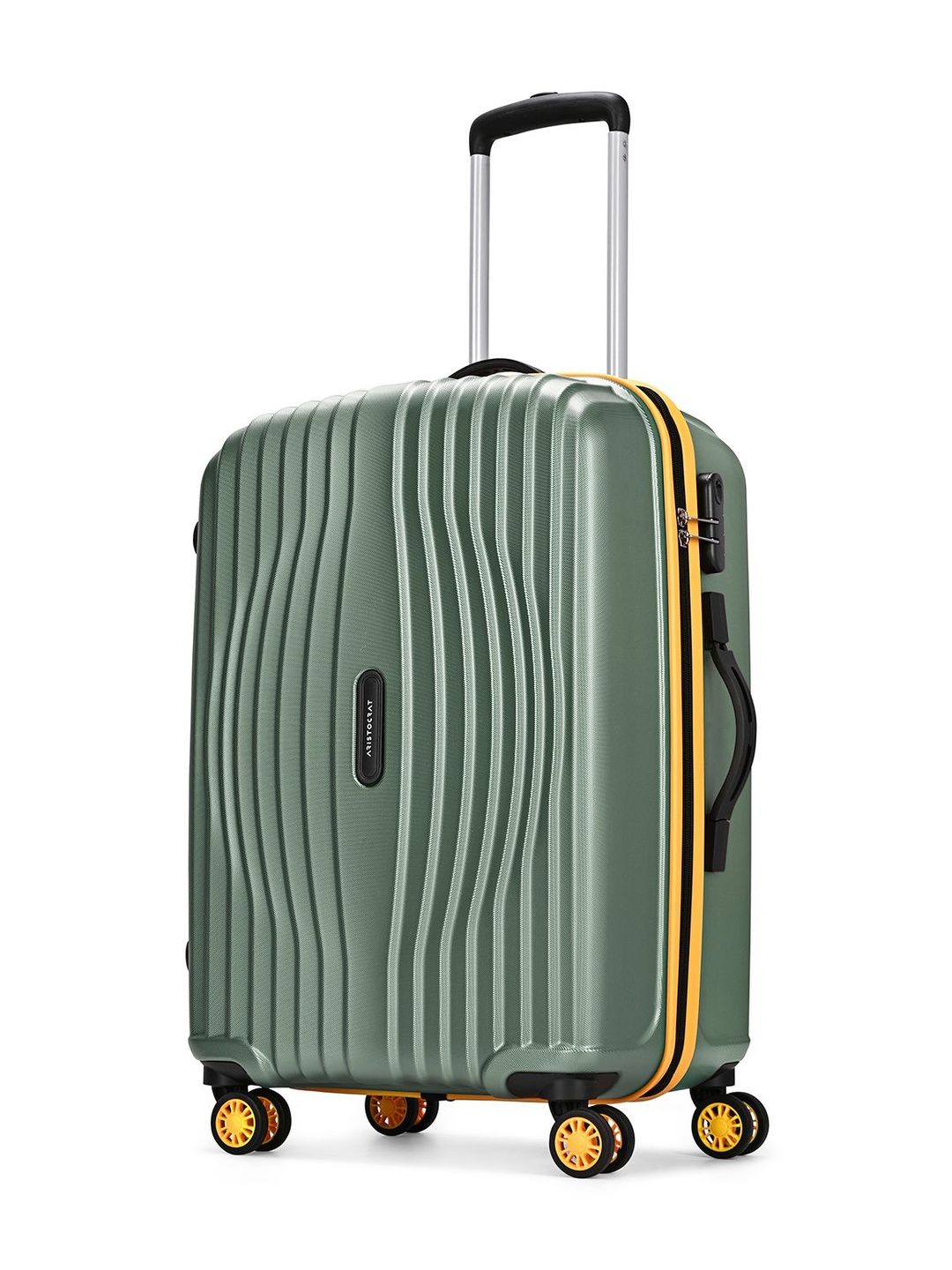 Aristocrat Vortex Plus Green Medium Hard Luggage 66cm Check-in Trolley Bag with 8 Wheels-image-38