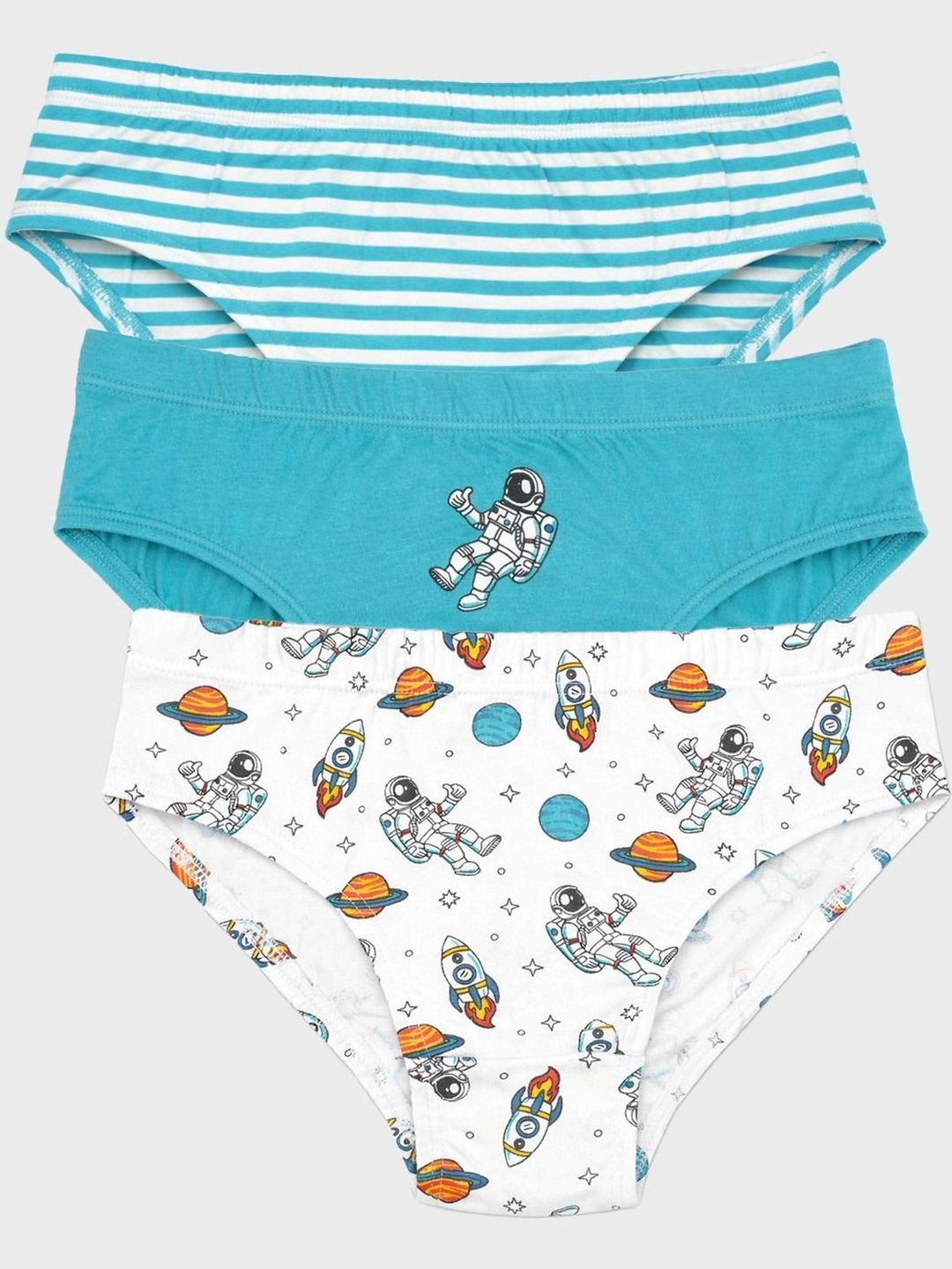 Charm n Cherish Boys Pack of 3 Printed Assorted Cotton Core-picture-58