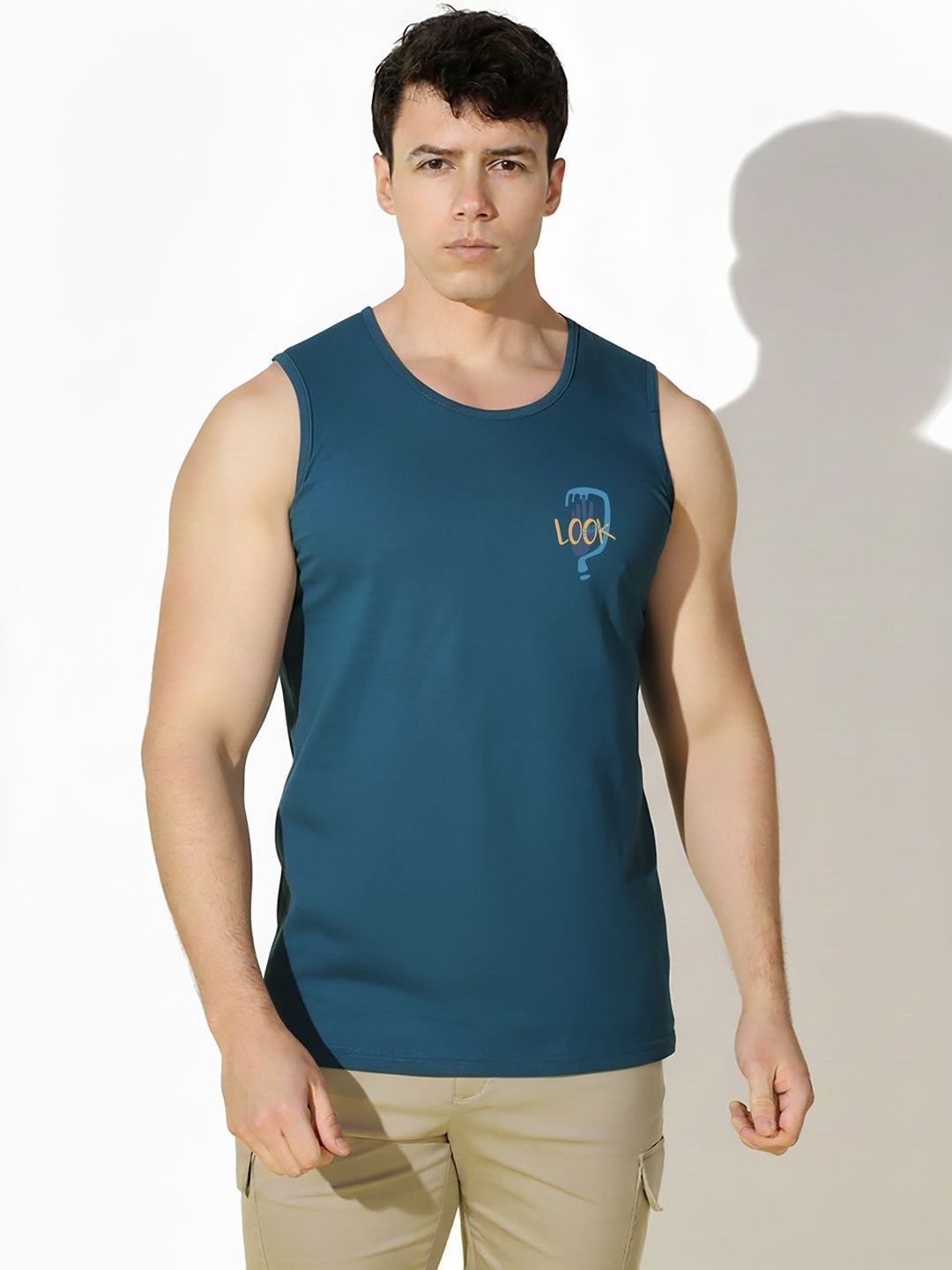 TEEFOX Printed Cotton Gym Vest-picture-16