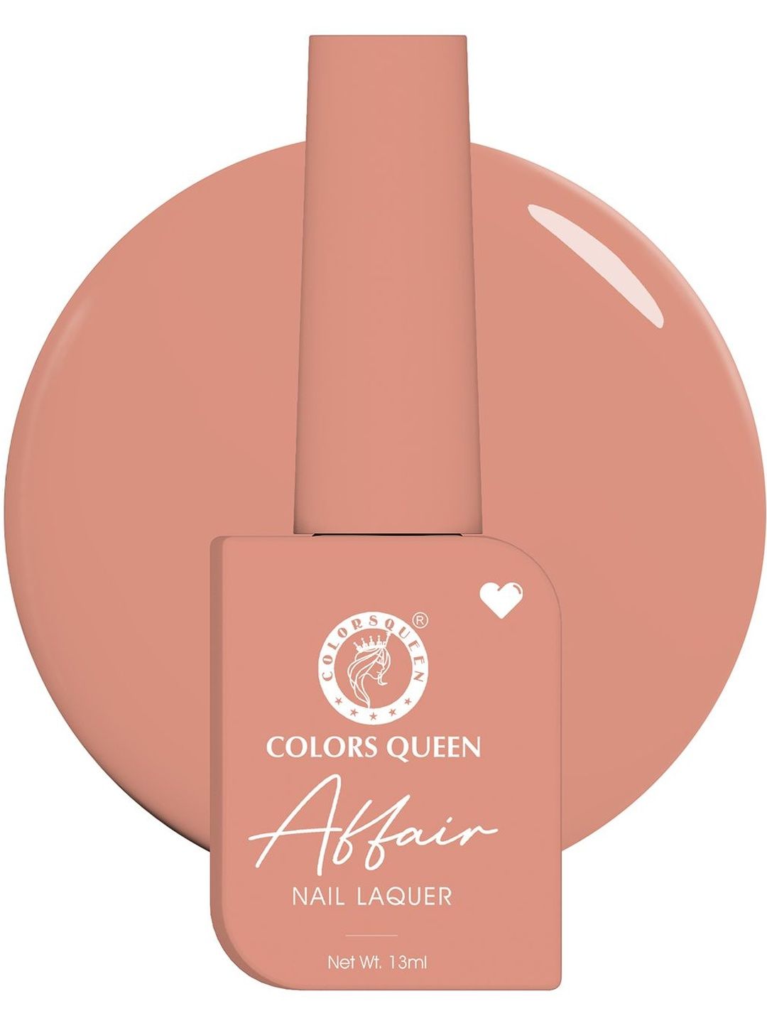 Colors Queen Affair Long Lasting Matte Nail Laquer - 13 ml - Rusty Nude 02-picture-8