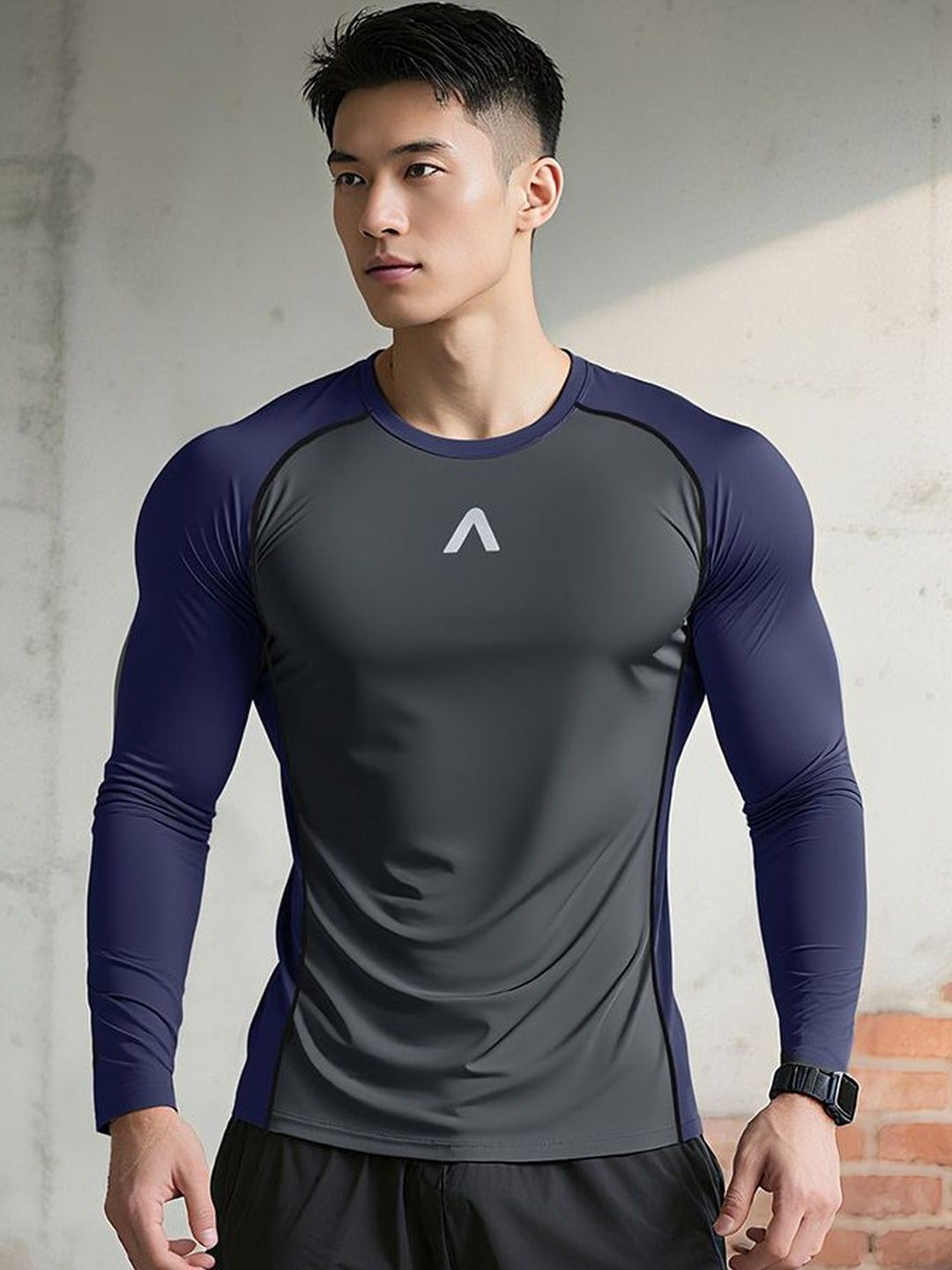 StyleCast Flex Men Compression T-shirt with Brand Logo-picture-30