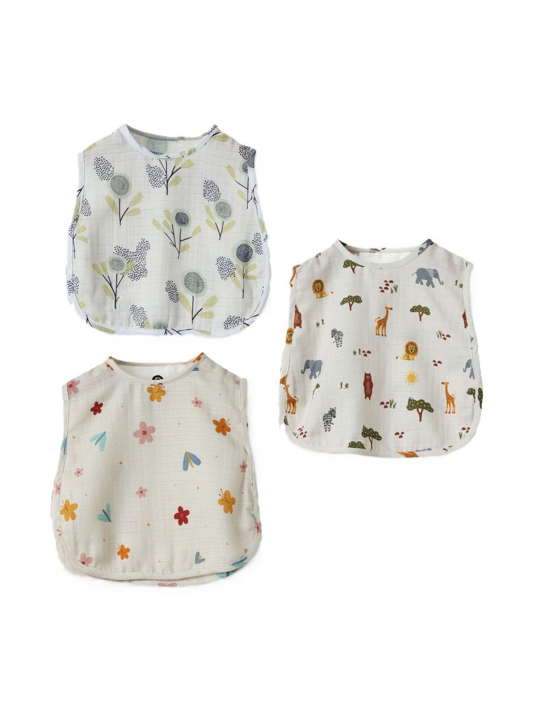 DULAAR Pack of 3 Printed Organic Cotton Jhabla-picture-40