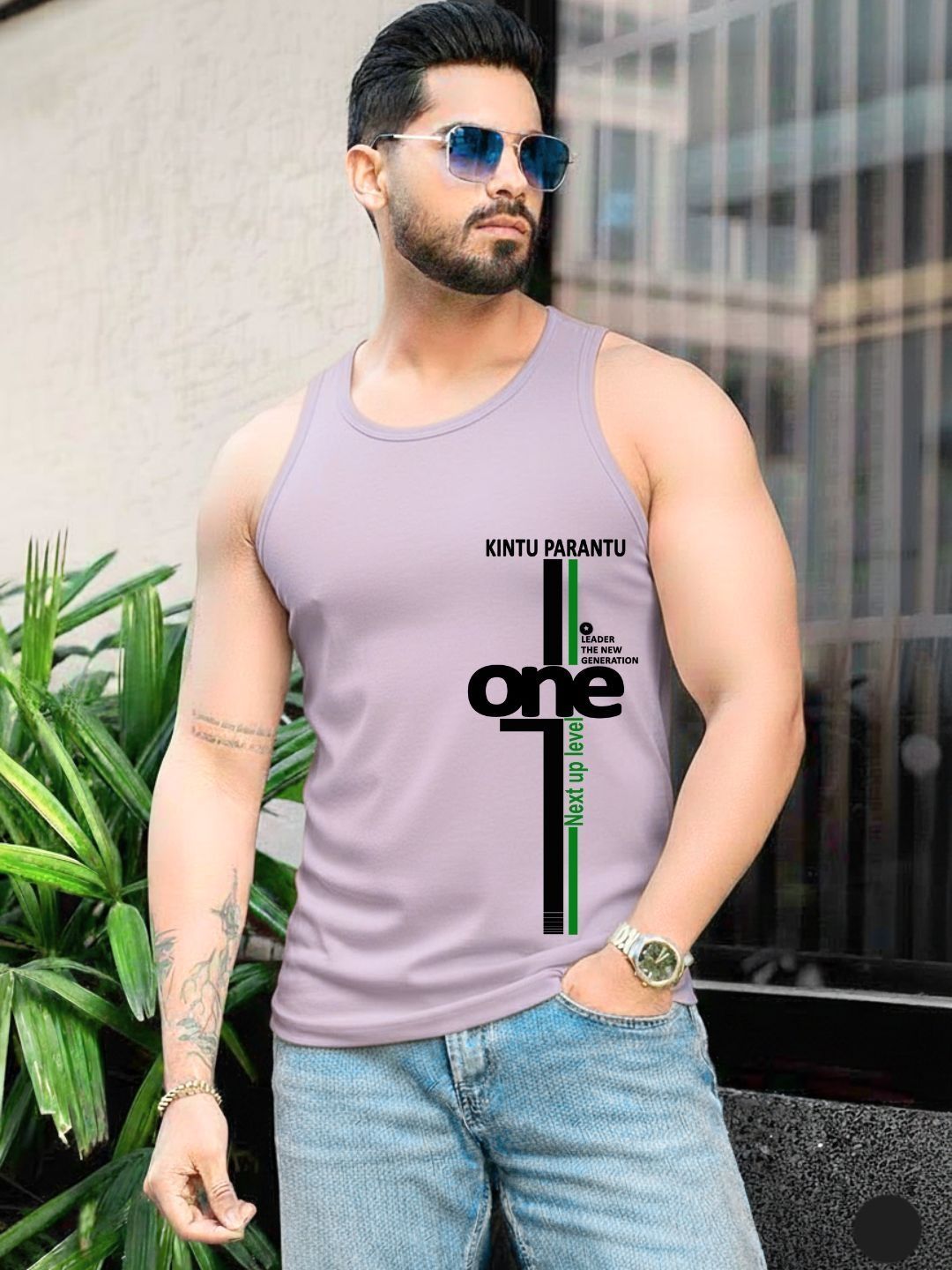 Parona Printed Cotton Tank-image-49