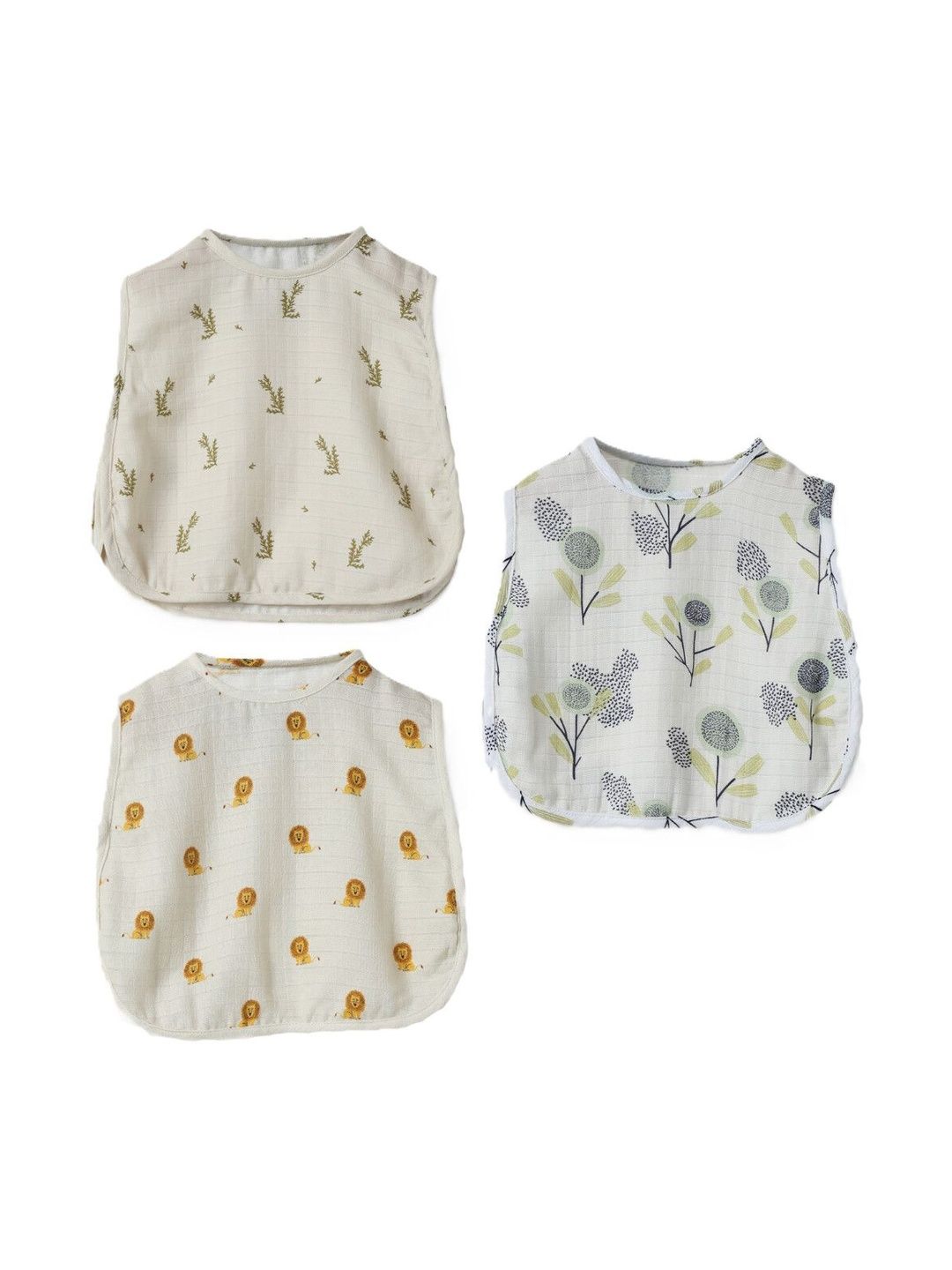 DULAAR Pack of 3 Printed Assorted Organic Cotton Undershirt-picture-34