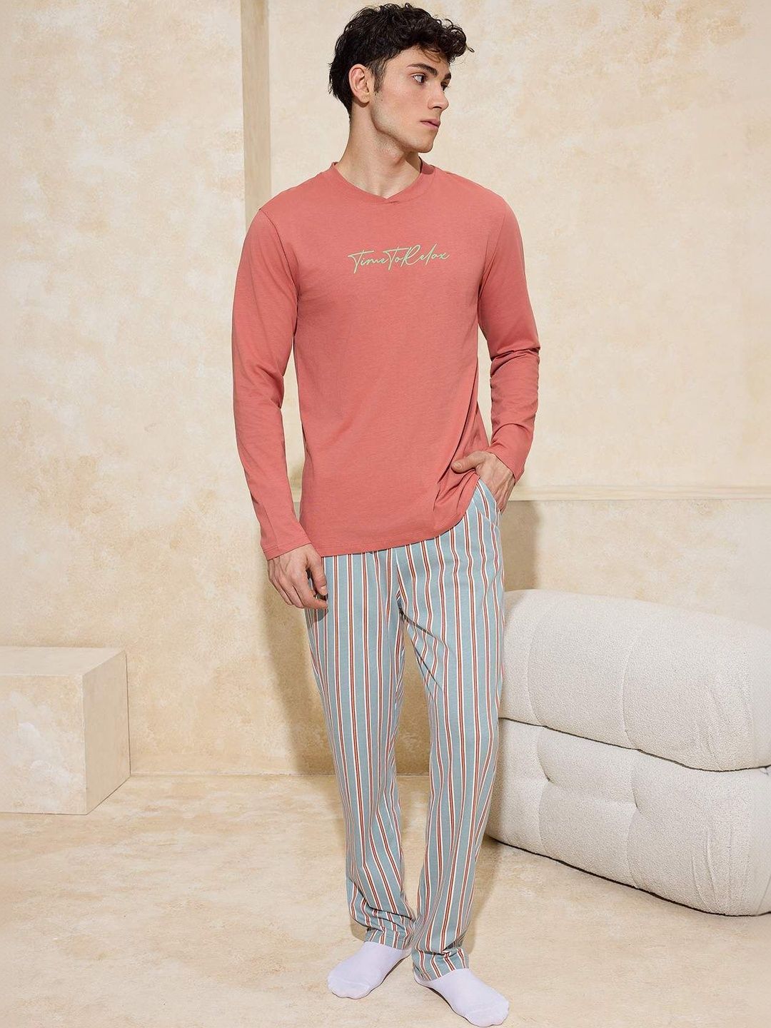 Trendyol Men Printed Night suit-picture-27