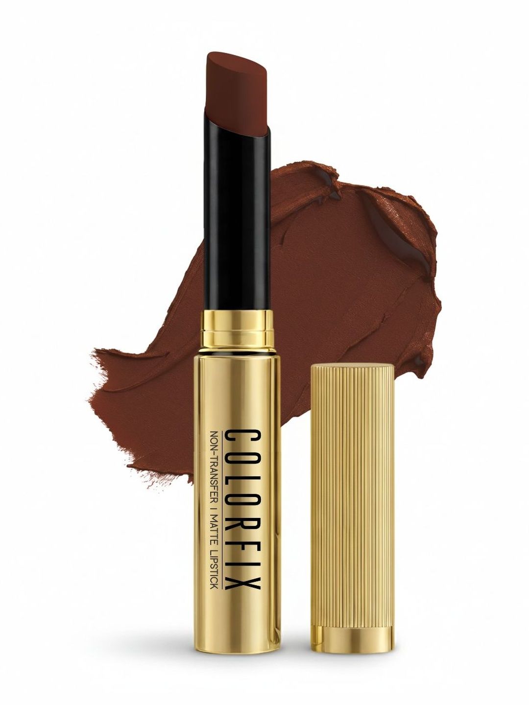 GlamFam Colorflx Non Transfer Matte Lipstick- Dark Coffee-image-14