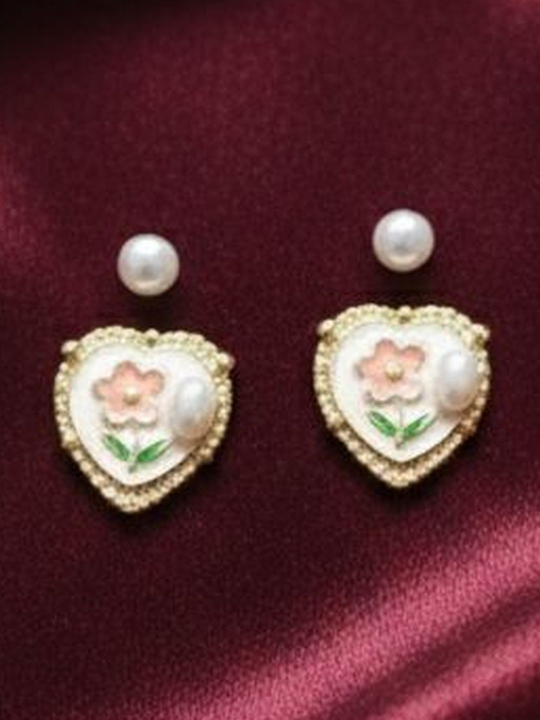 SZN Heart Shaped Studs Earrings-picture-56