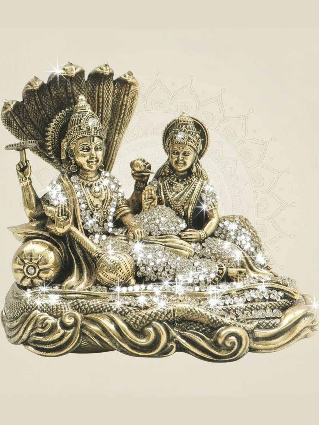 Luxeartisanship Rajna Idols Multi Brass Antique Finish Handcrafted Showpieces 6 Inch-picture-49