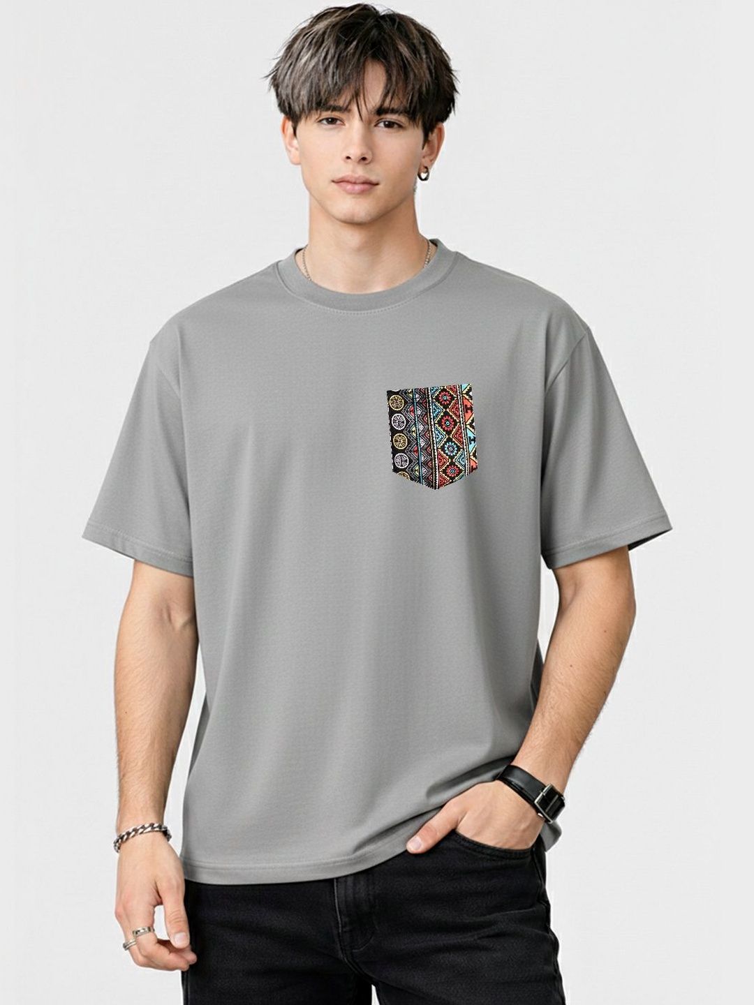 Moda Rapido Men Drop-Shoulder Sleeves T-shirt