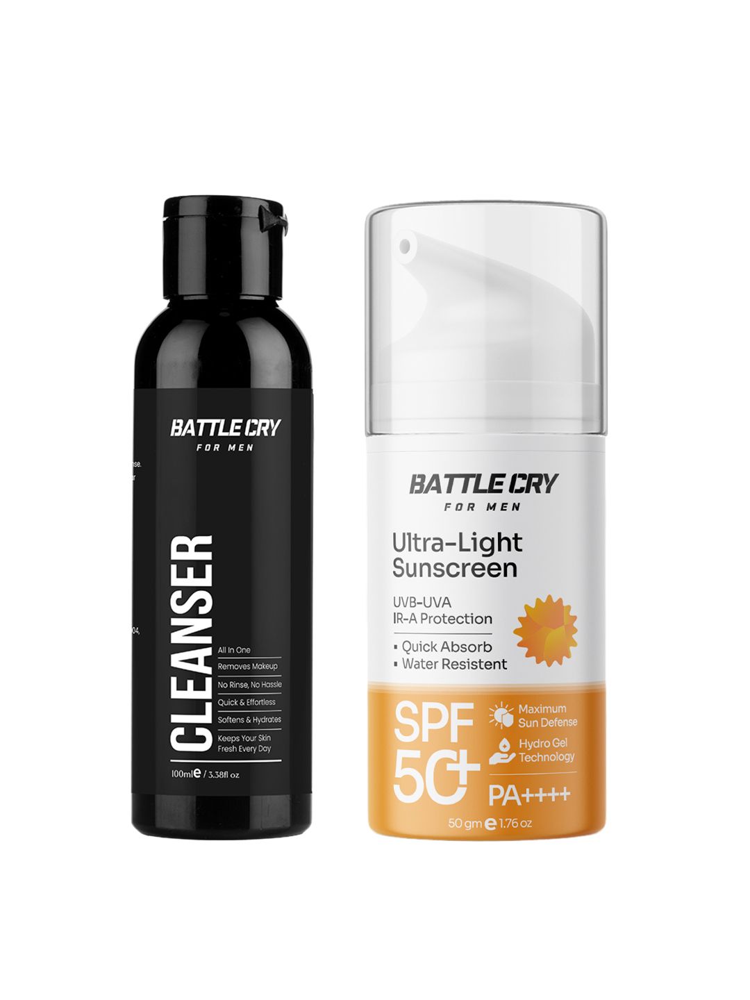 BATTLE CRY Men Set of Ultra Light Sunscreen 50g & Acne Control Cleanser 100ml-image-45