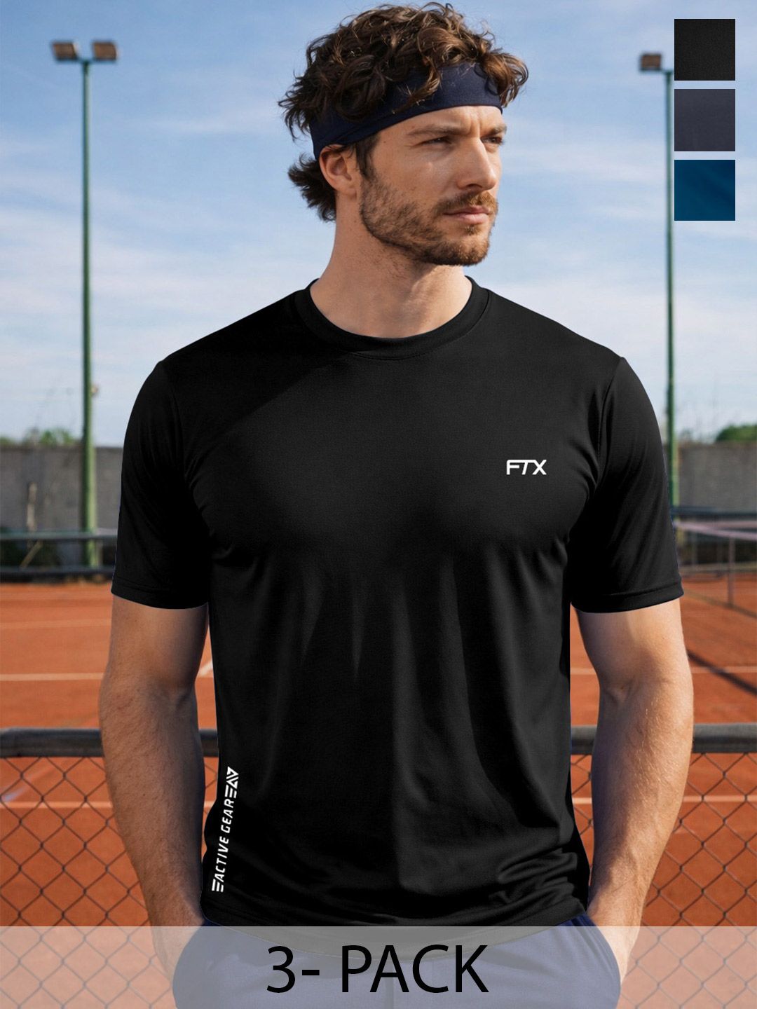 FTX Men Brand Logo 3 Printed Dri-FIT T-shirt-picture-28