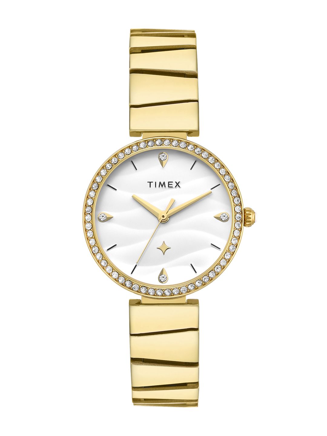 Timex Women Embellished Dial & Bracelet Style Straps Analogue Watch TWEL236SMU02-picture-14