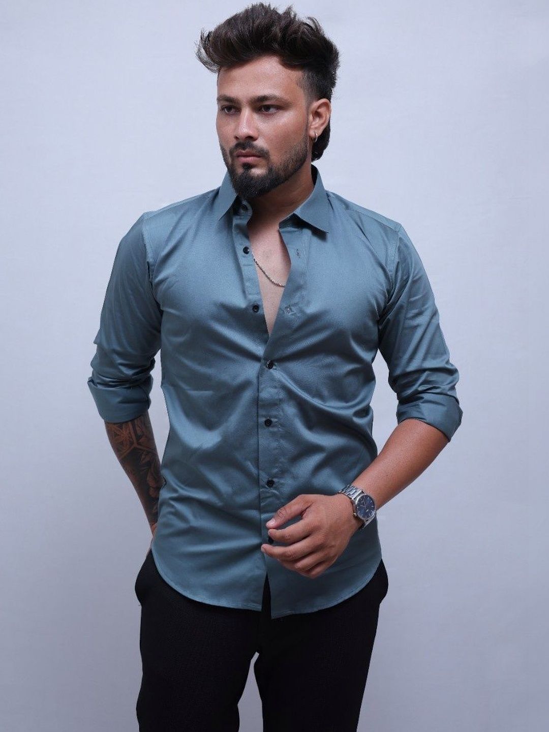 KRISHNA VASTRAM Men Slim Fit Casual Shirt-picture-11