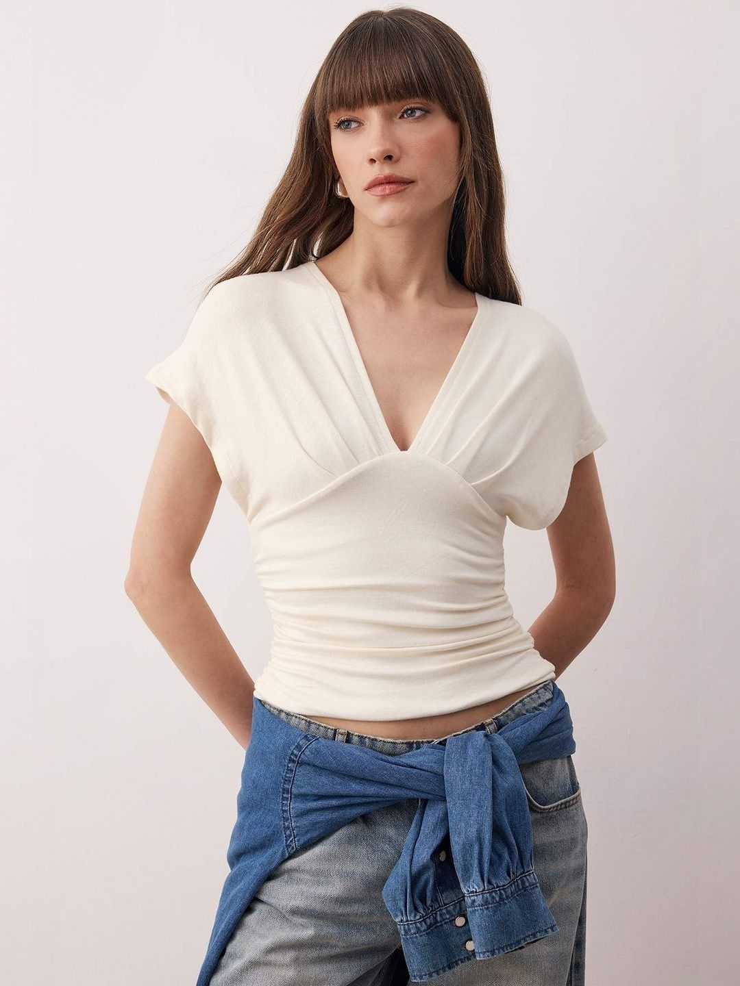 Trendyol V-Neck Wrap Top-picture-55