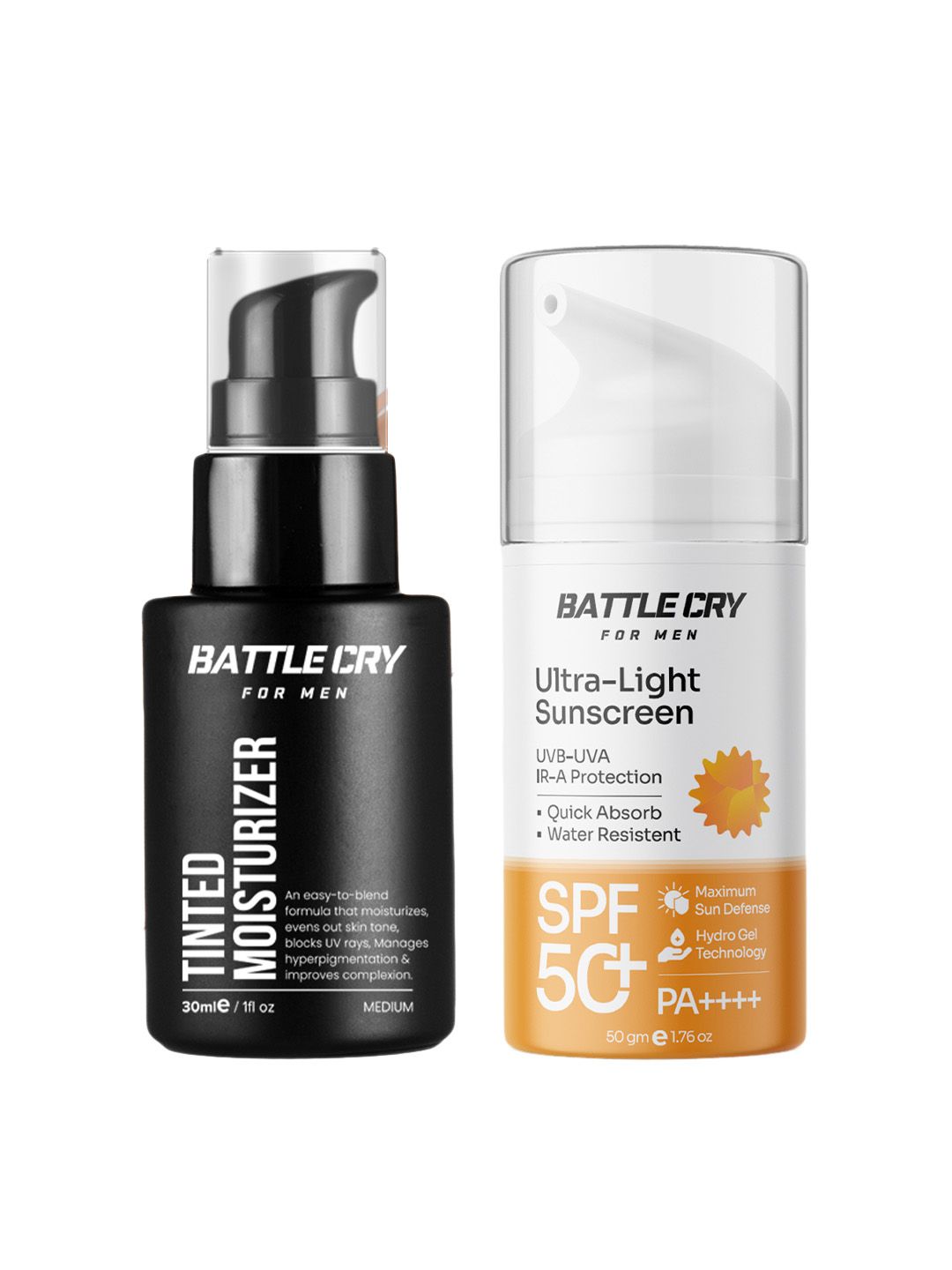 BATTLE CRY Men Set of Ultra Light Sunscreen 50g & Tinted Moisturizer 30ml-image-42