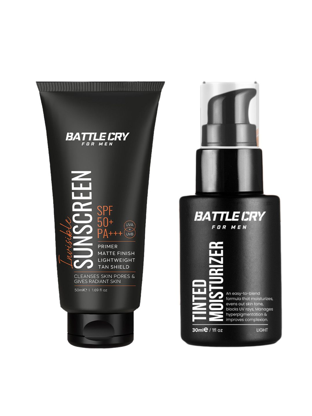 BATTLE CRY Men Set of Invisible SPF50 Sunscreen 50ml & Tinted Moisturizer 30ml-image-43