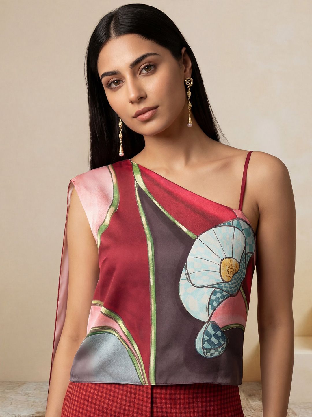 Satya Paul Print One Shoulder Top-picture-54