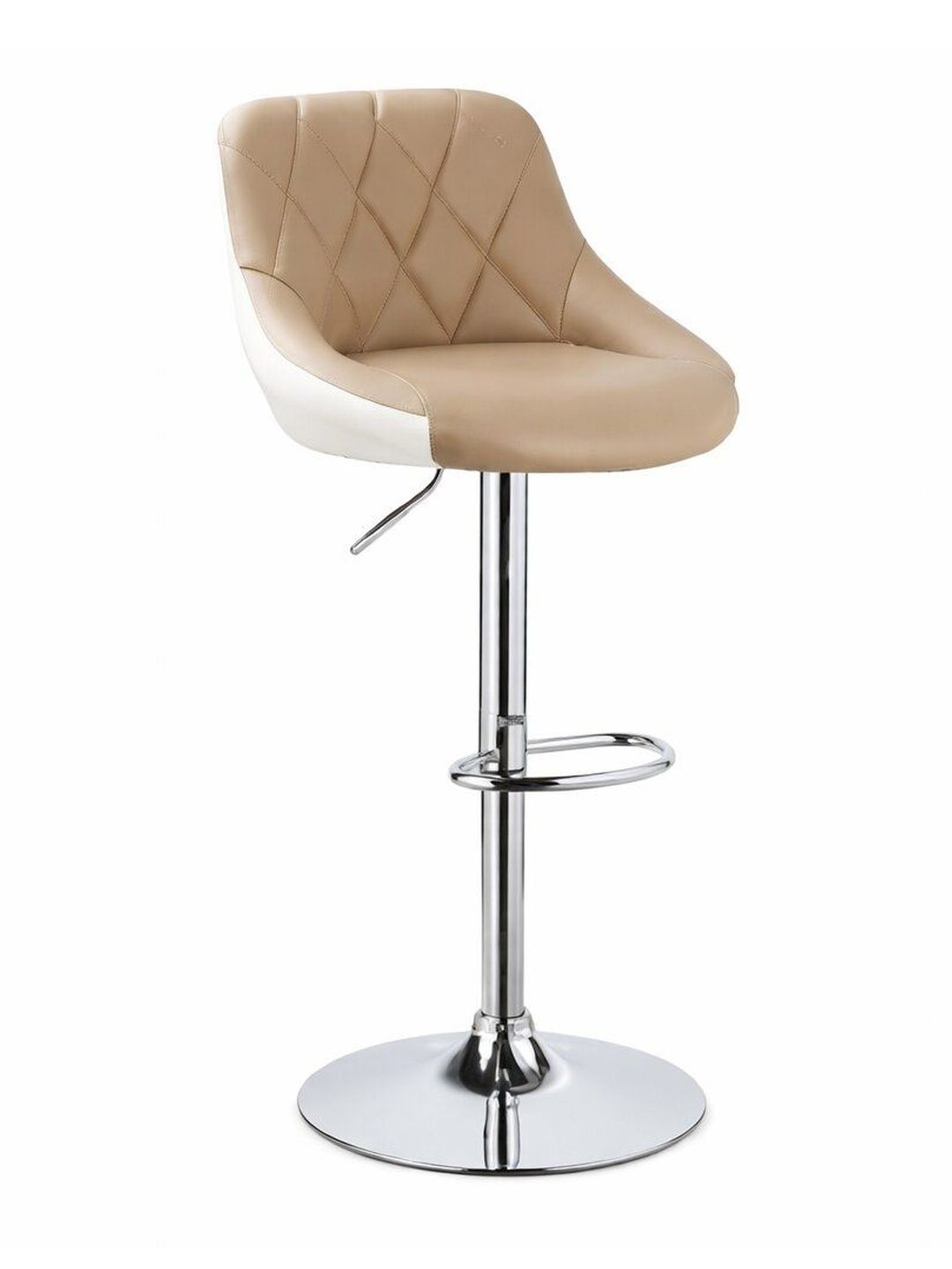 FUGO Red Leatherette Study & Durable Low Back Bar Stool