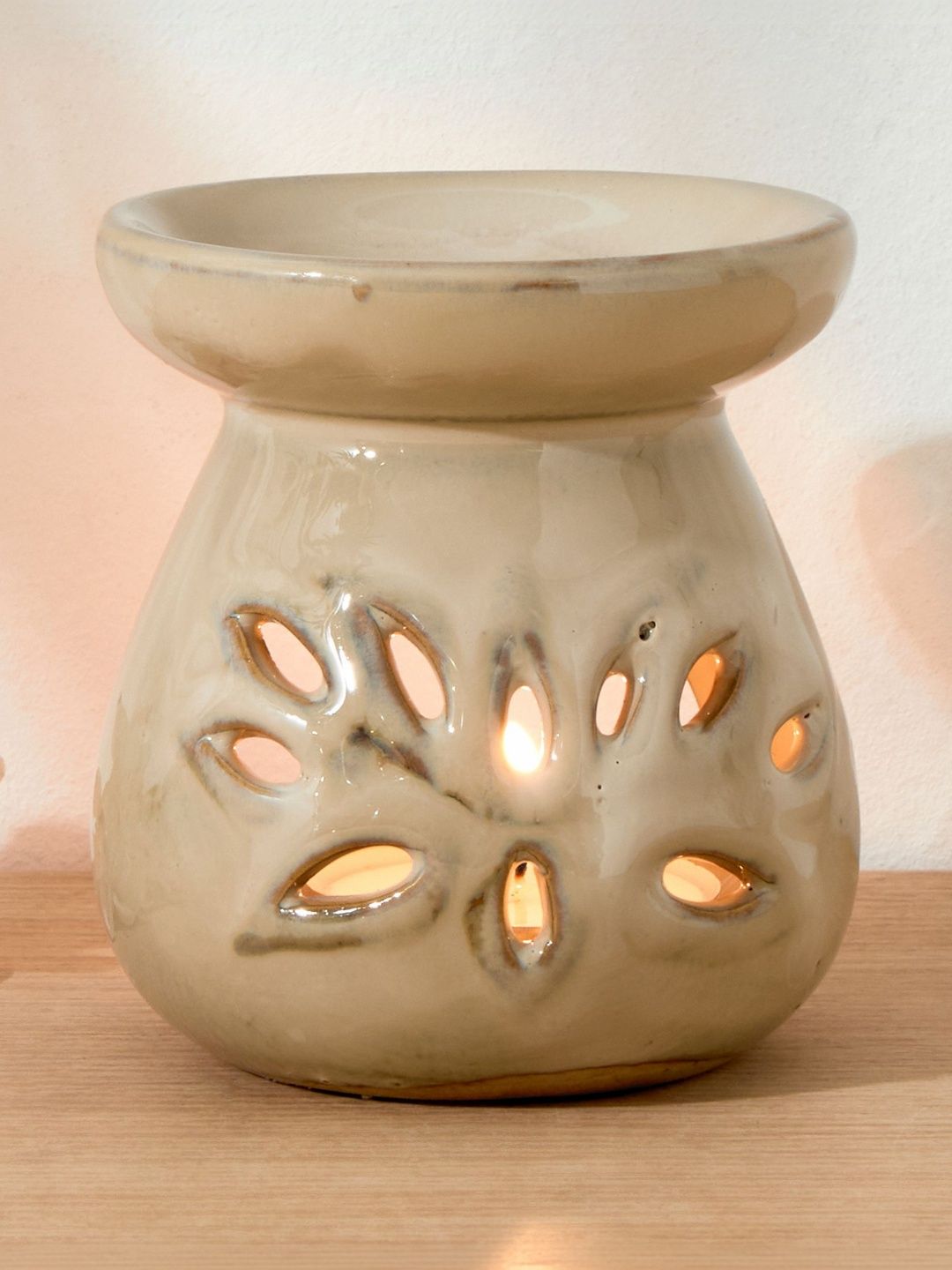 Home Centre Scentscape Gotham Off White Textured Ceramic Oil Diffusers-image-20