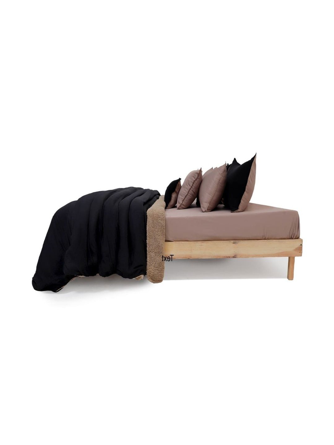 Zarf Black & Beige Microfiber Heavy Winter 600 GSM Blanket-image-43