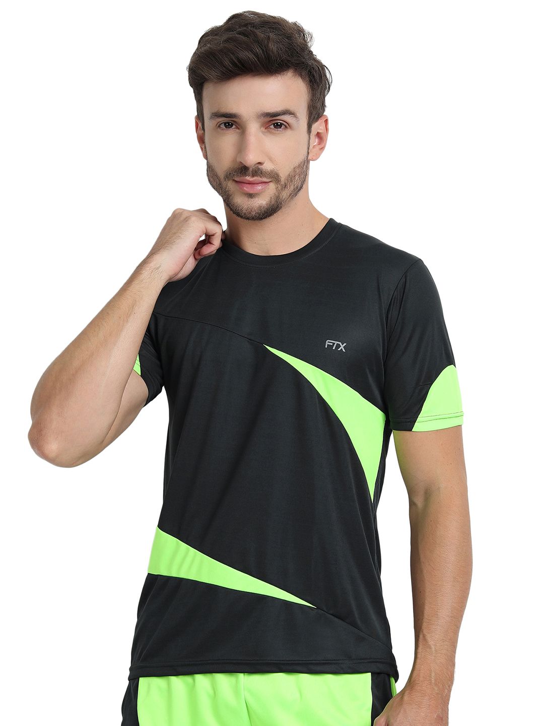 FTX Men Colourblocked Dri-FIT T-shirt-picture-42