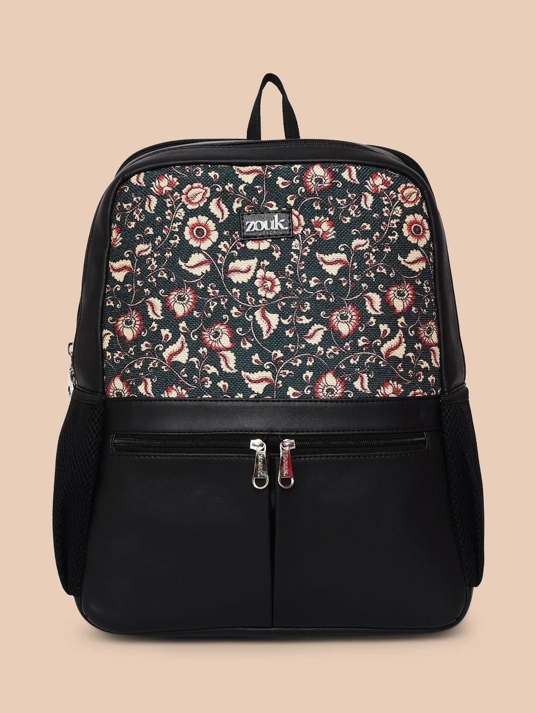 ZOUK Unisex Chittoor Blue Kalamkari Office Backpack-picture-12