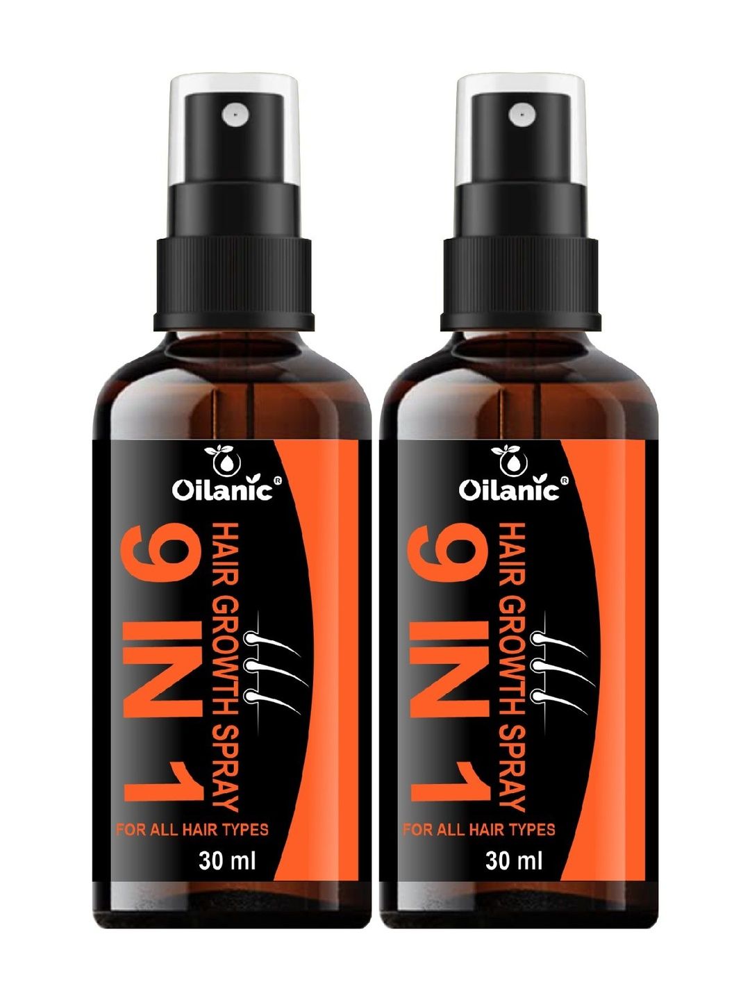 Oilanic Set Of 2 9 In 1 Hair Growth Serum Spray - 30 ml Each-image-31