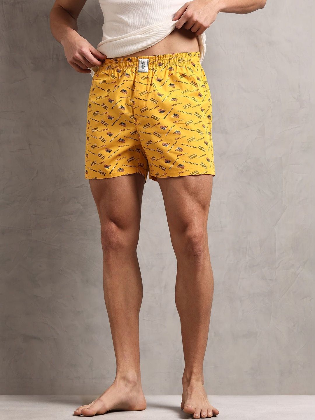 U.S. Polo Assn. Printed Pure Cotton Boxers-picture-23