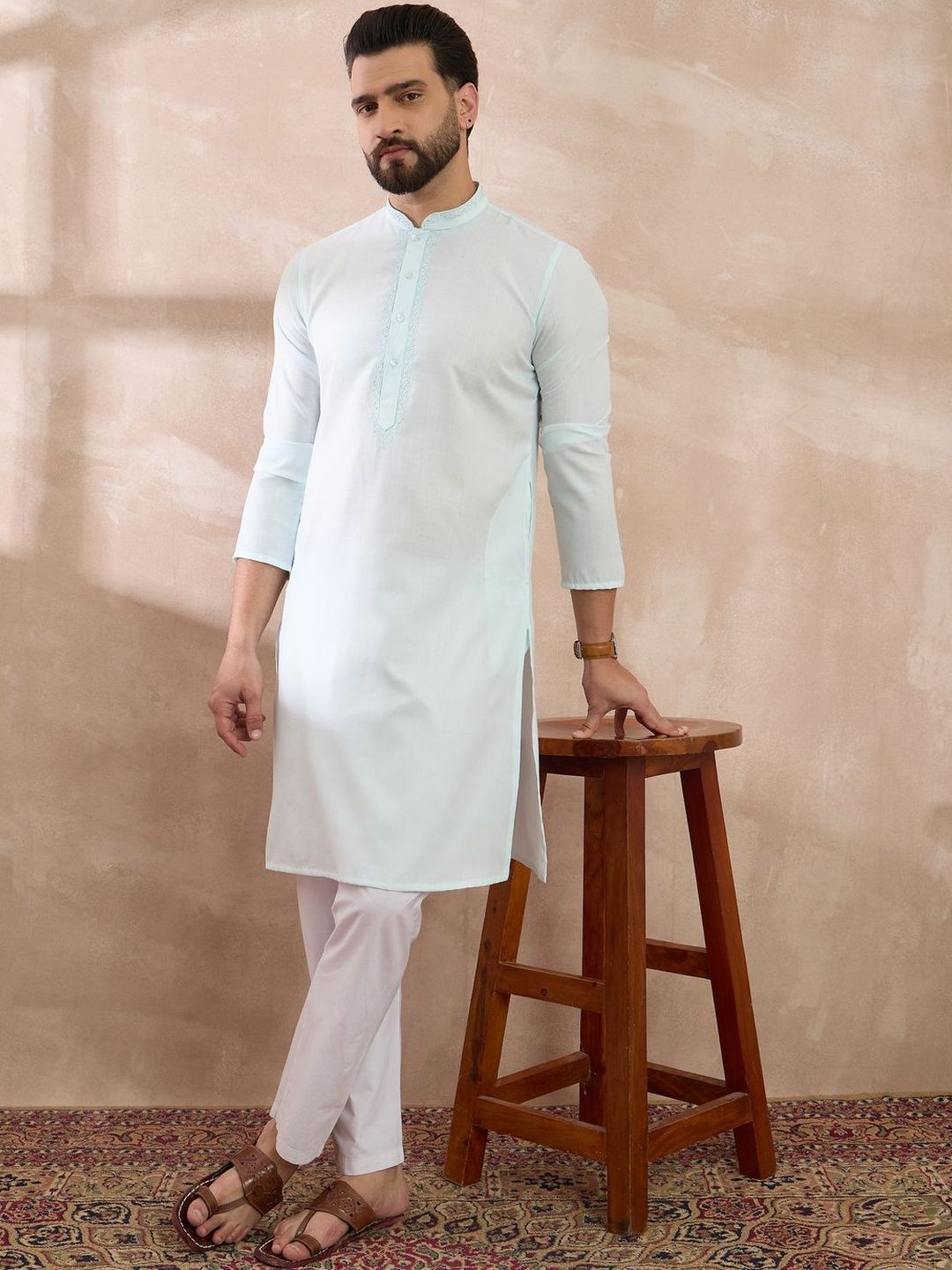 Styli Men Embroidered Kurta-image-37