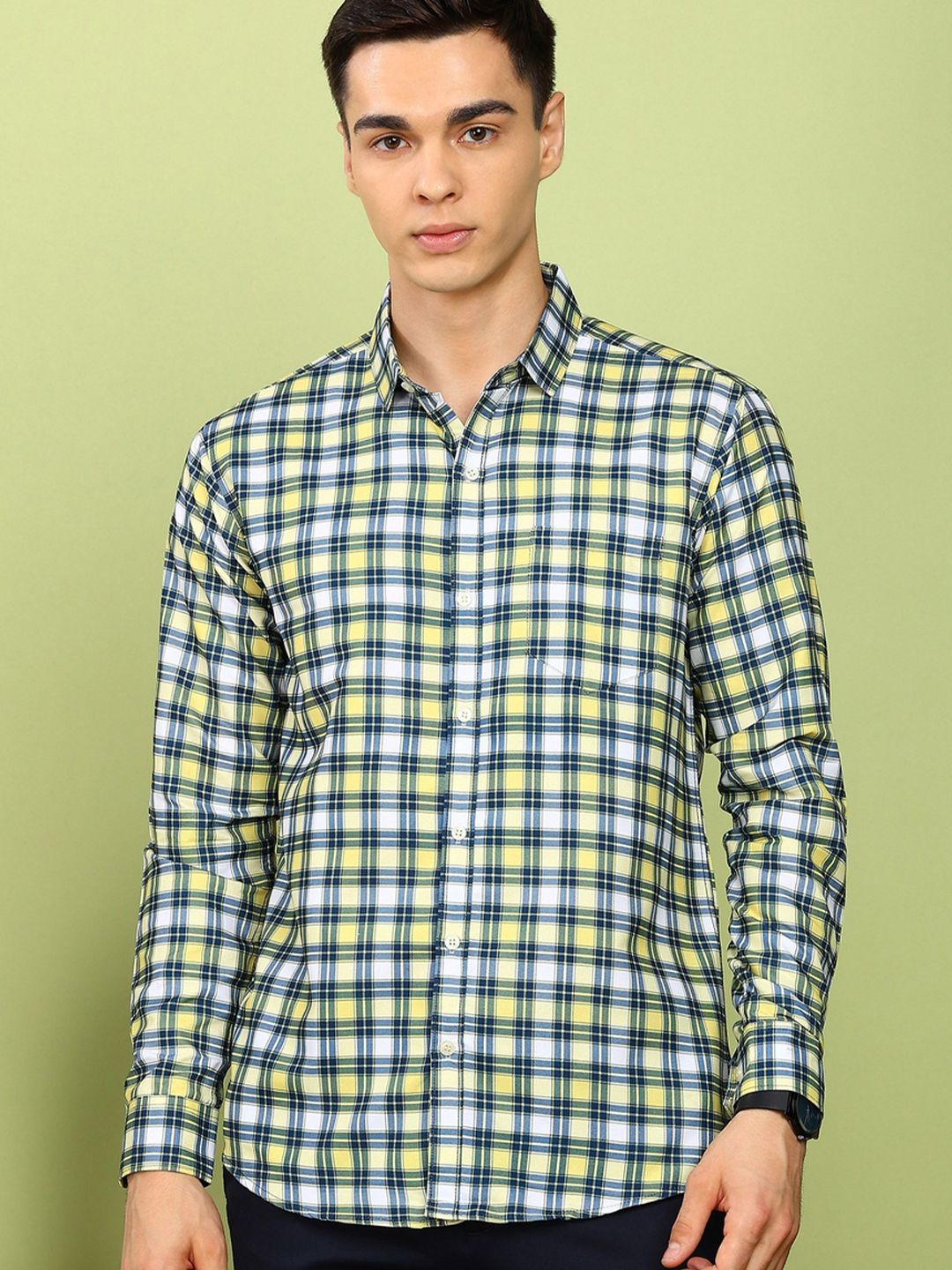 SZN Men Slim Fit Checked Casual Shirt-picture-36