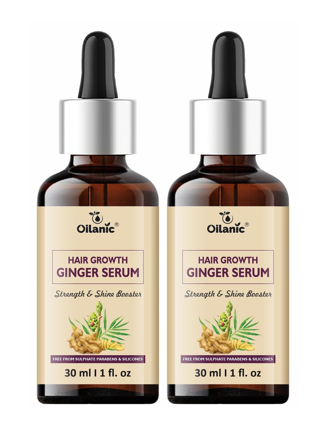 Oilanic Set Of 2 Hair Growth Ginger Serum - 30 ml Each-image-24