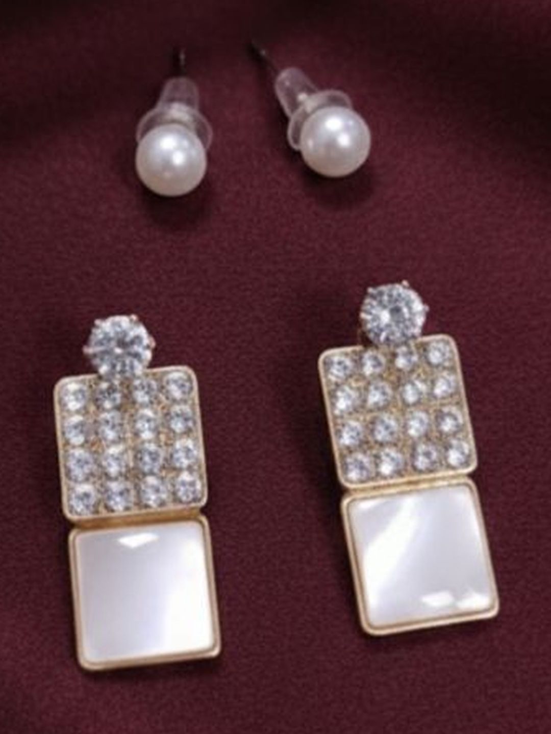 SZN Geometric Cubic Zirconia Earrings-picture-32
