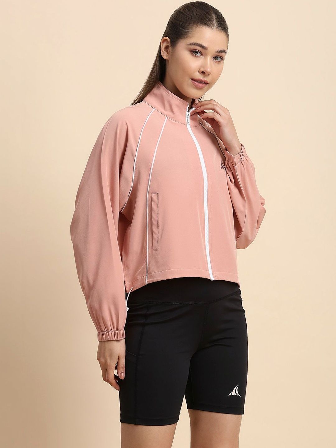 FITLEASURE Women Lightweight Crop Training or Gym Sporty Jacket-picture-33