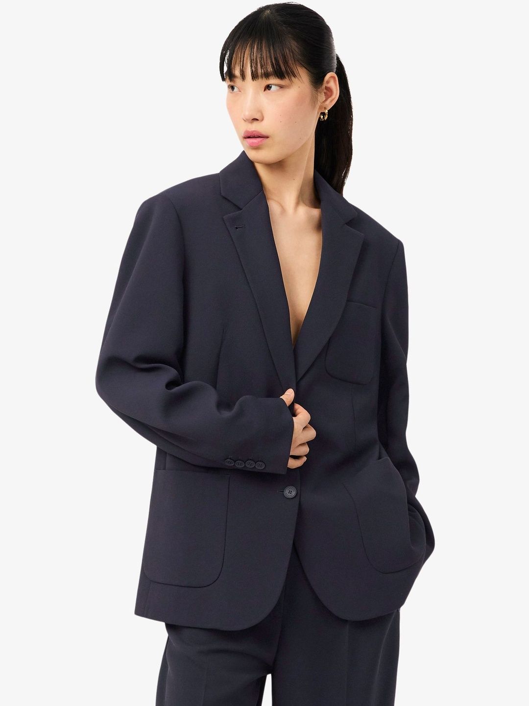 Lacoste Notched Lapel Single-Breasted Casual Blazers-image-37