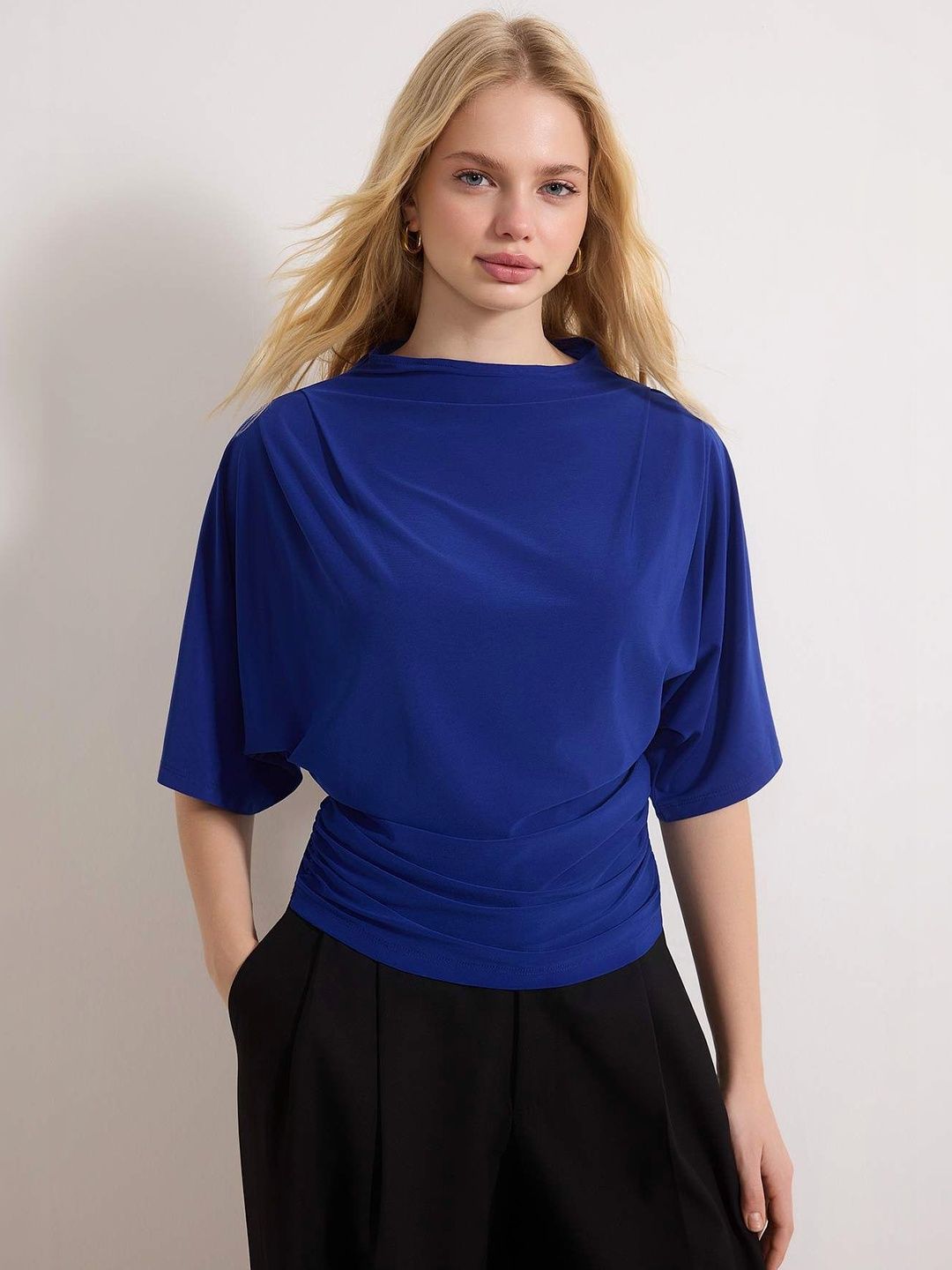 Trendyol Round Neck Wrap Top-picture-50