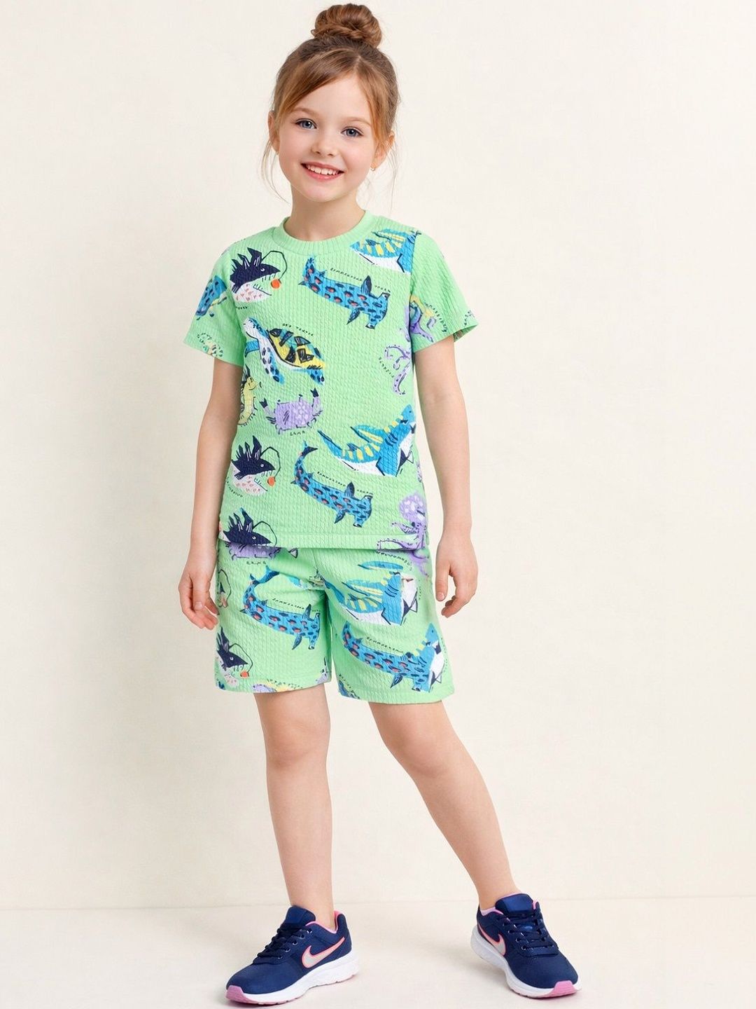 YK Girls Printed Night suit-picture-35