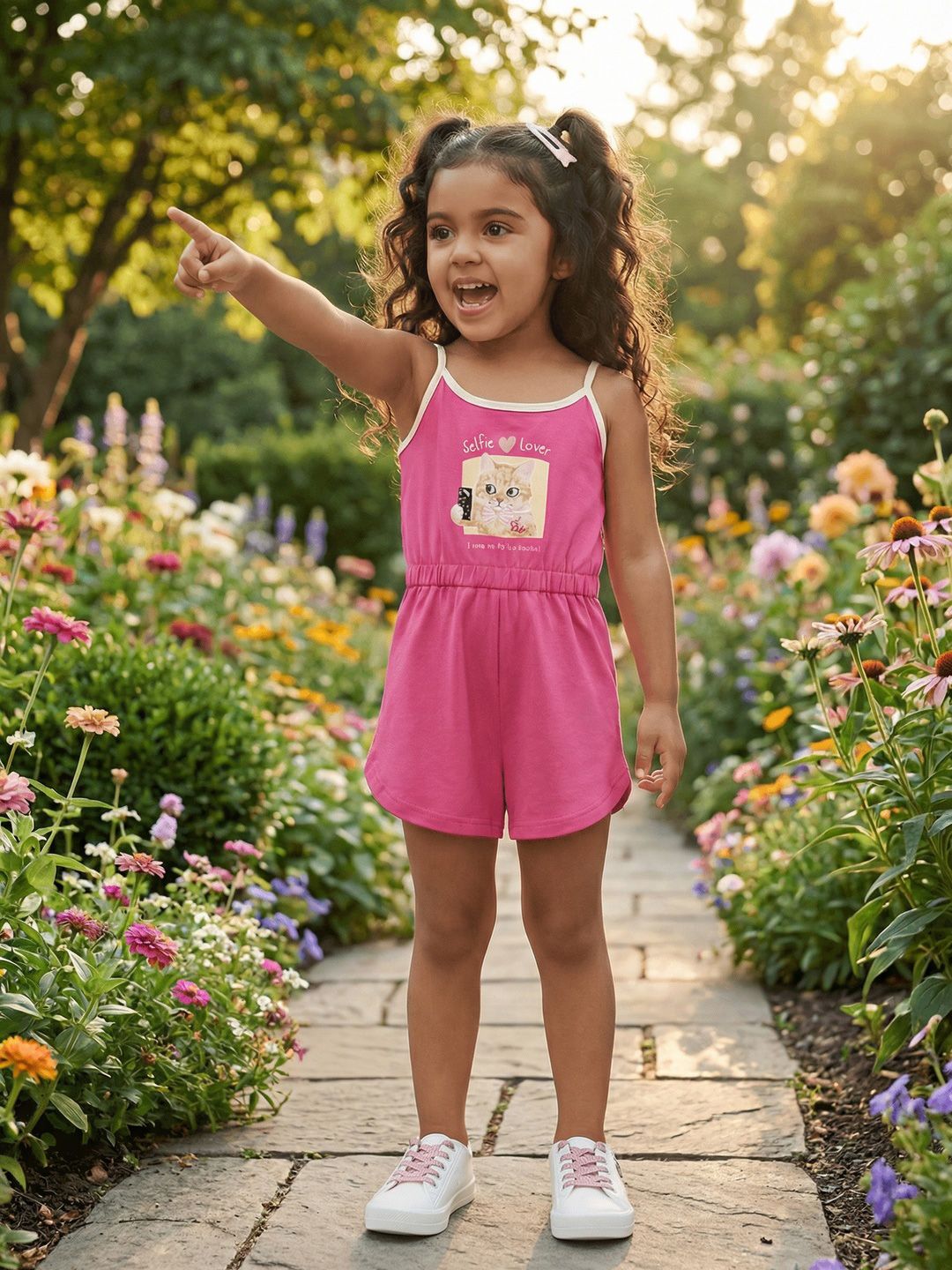 Nauti Nati Girls Printed with Embellished Jumpsuit-picture-21