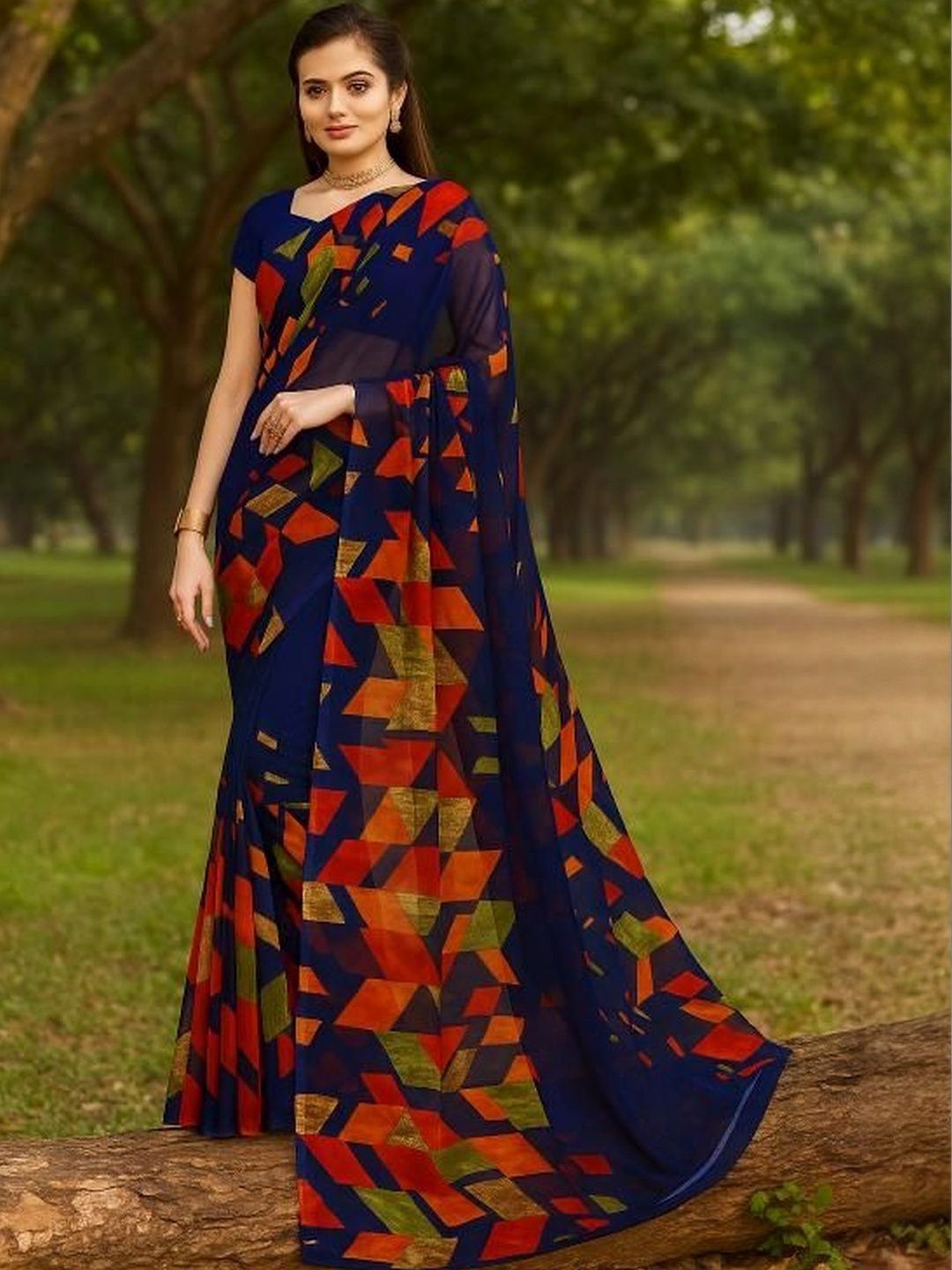 Varutex Poly Georgette Saree-picture-9